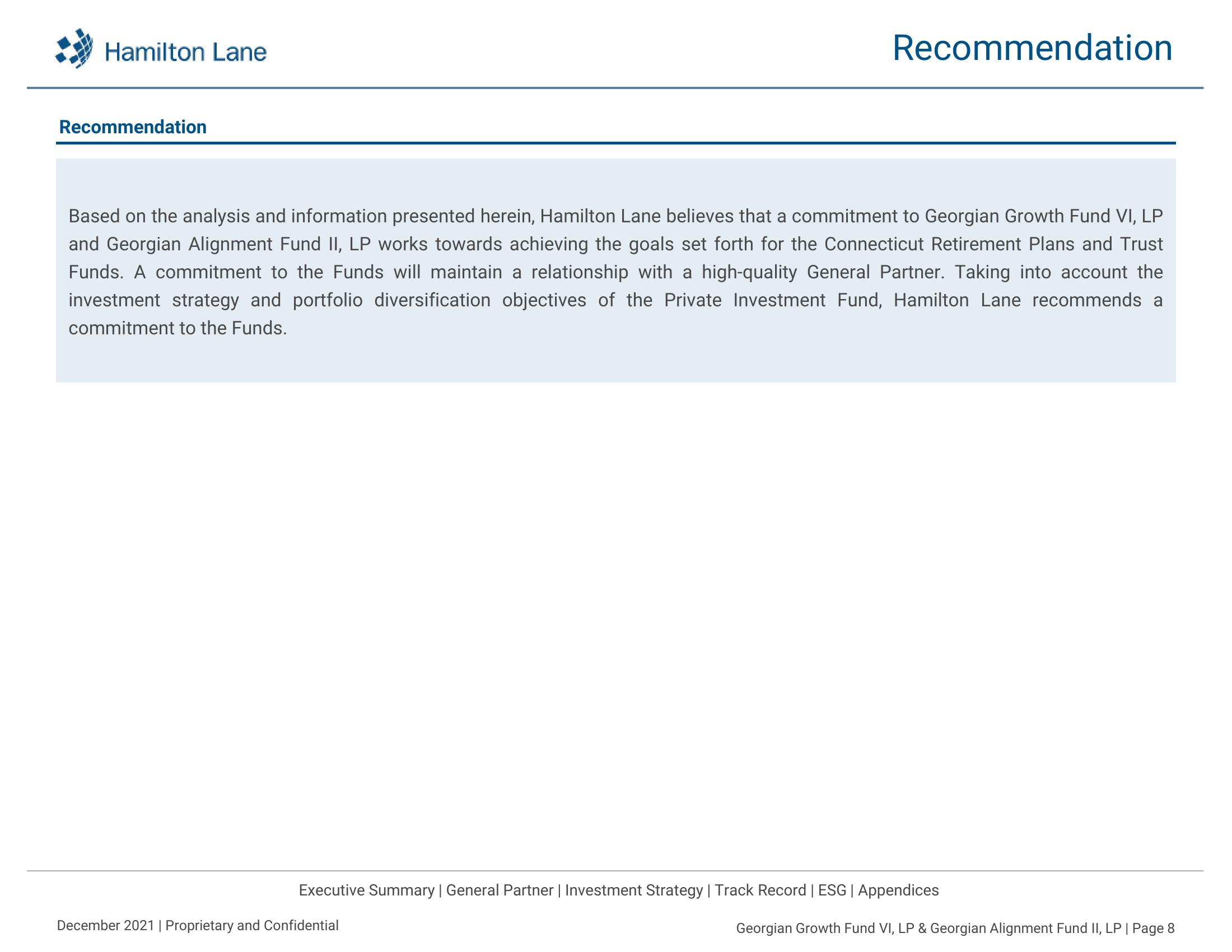 Recommendation Report slide image #9