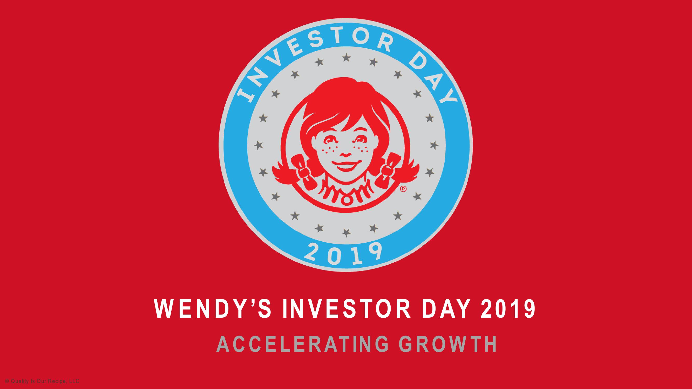 Wendy’s Investor Day 2019 image