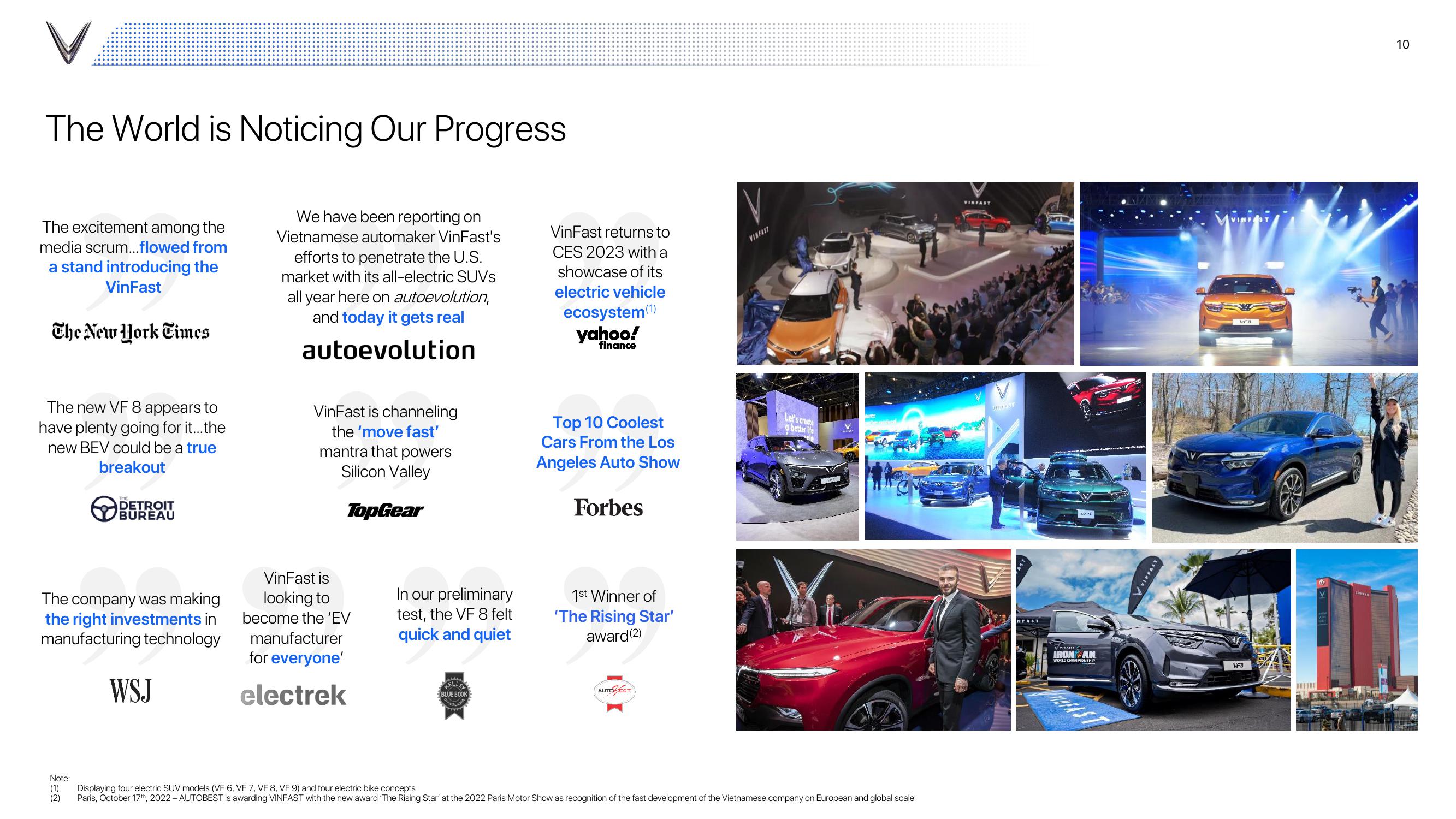 VinFast Investor Presentation Deck slide image #10