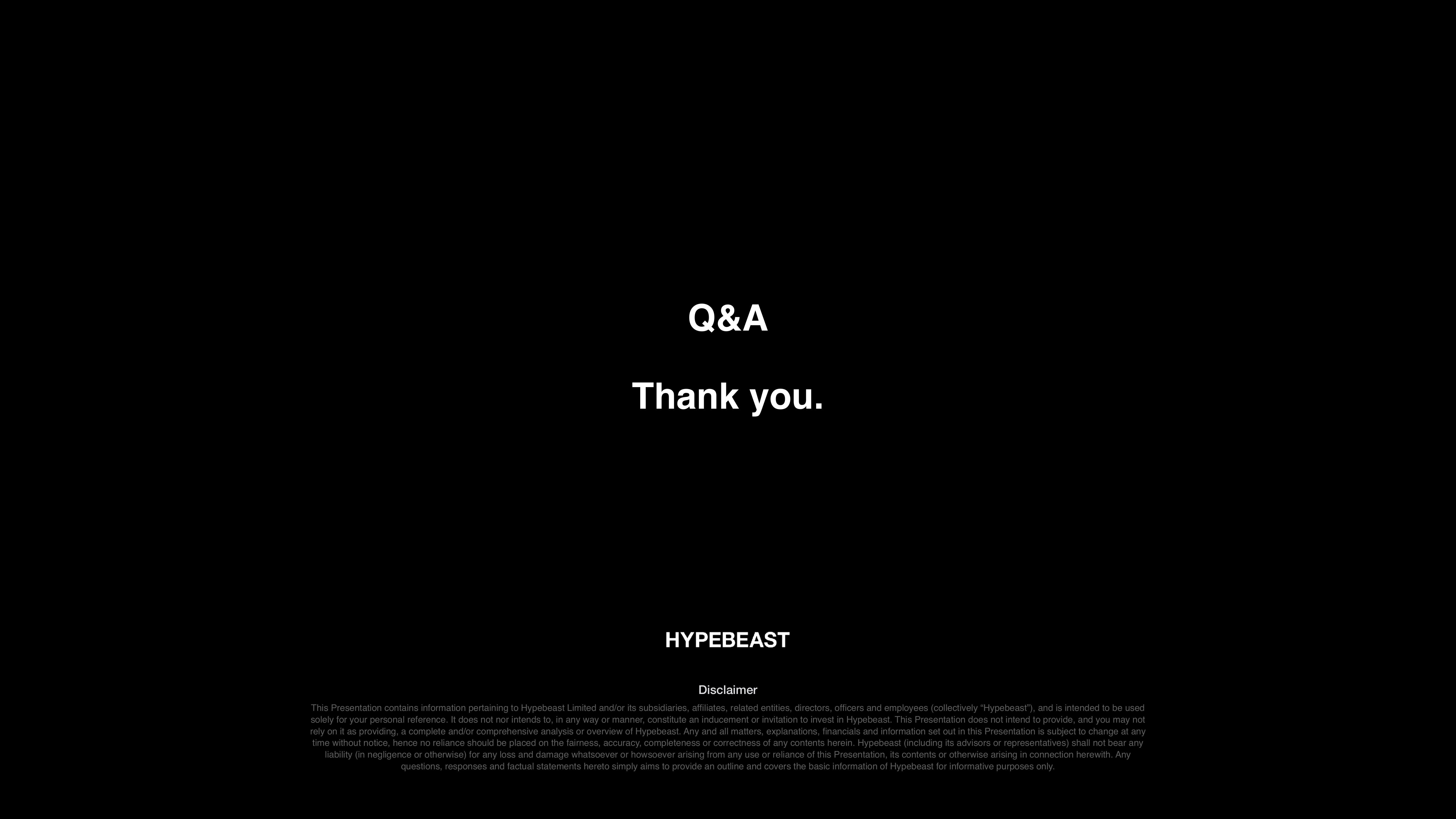 Hypebeast Results Presentation Deck slide image #8