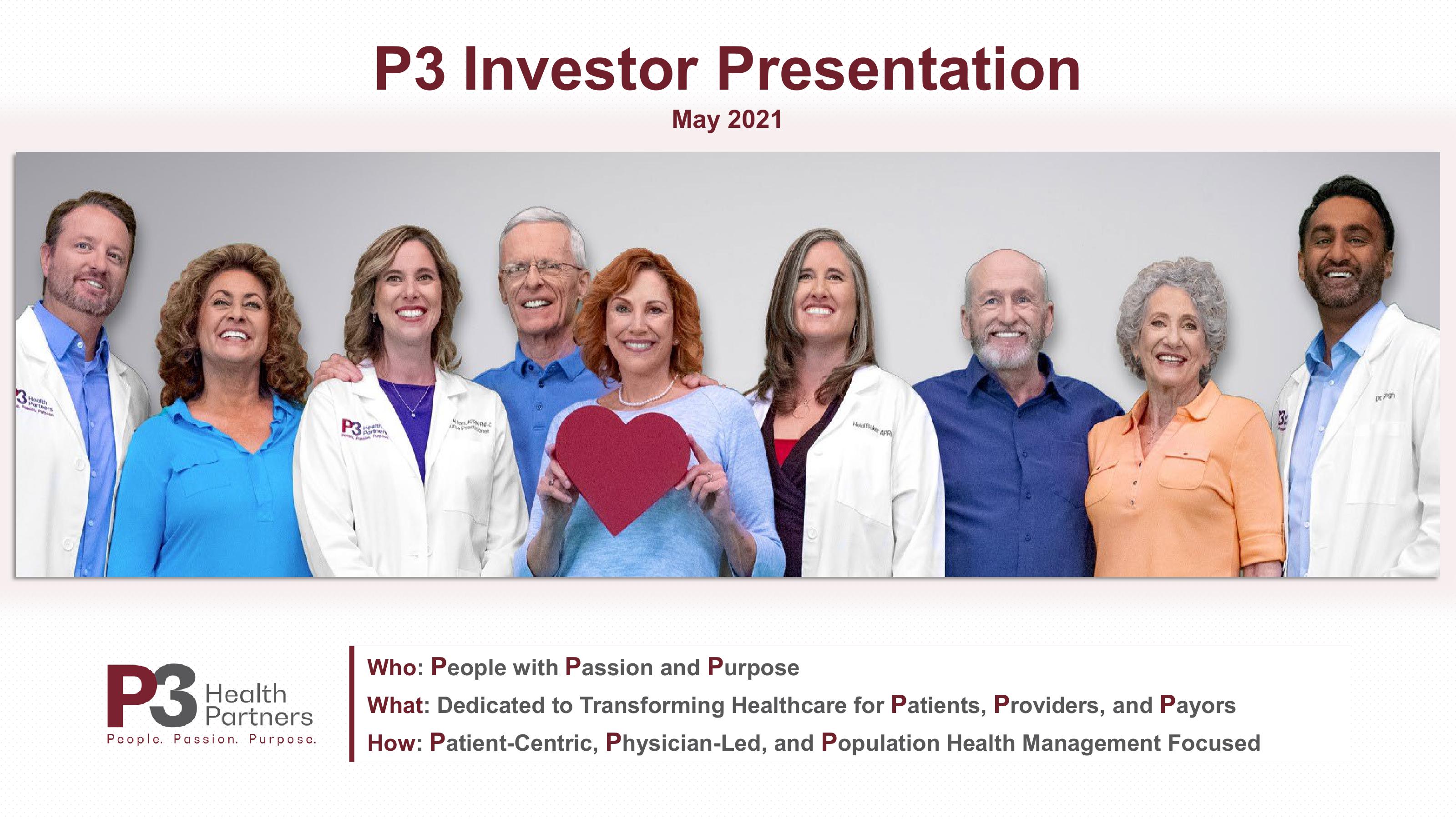 P3 Health Partners SPAC Presentation Deck image