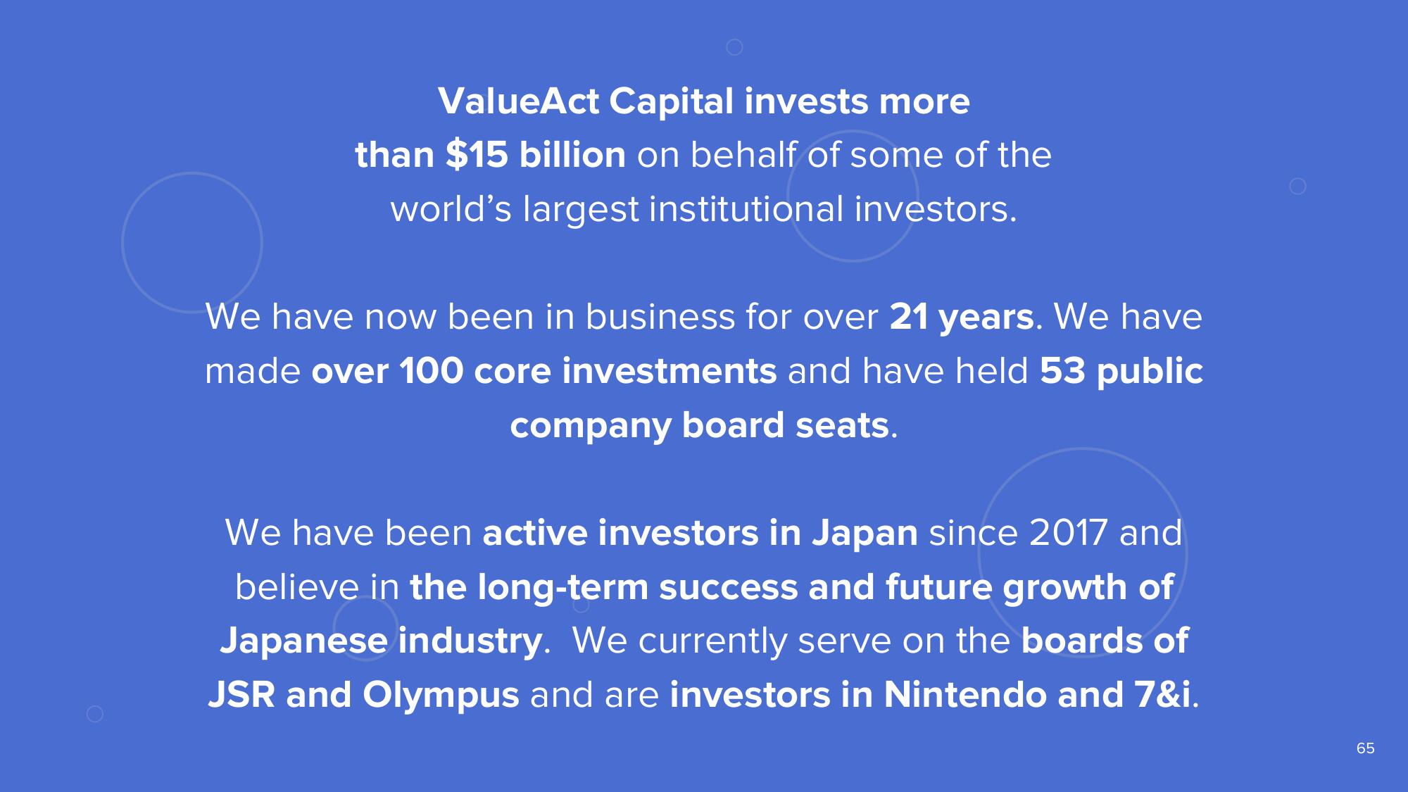 ValueAct Capital Activist Presentation Deck slide image #63