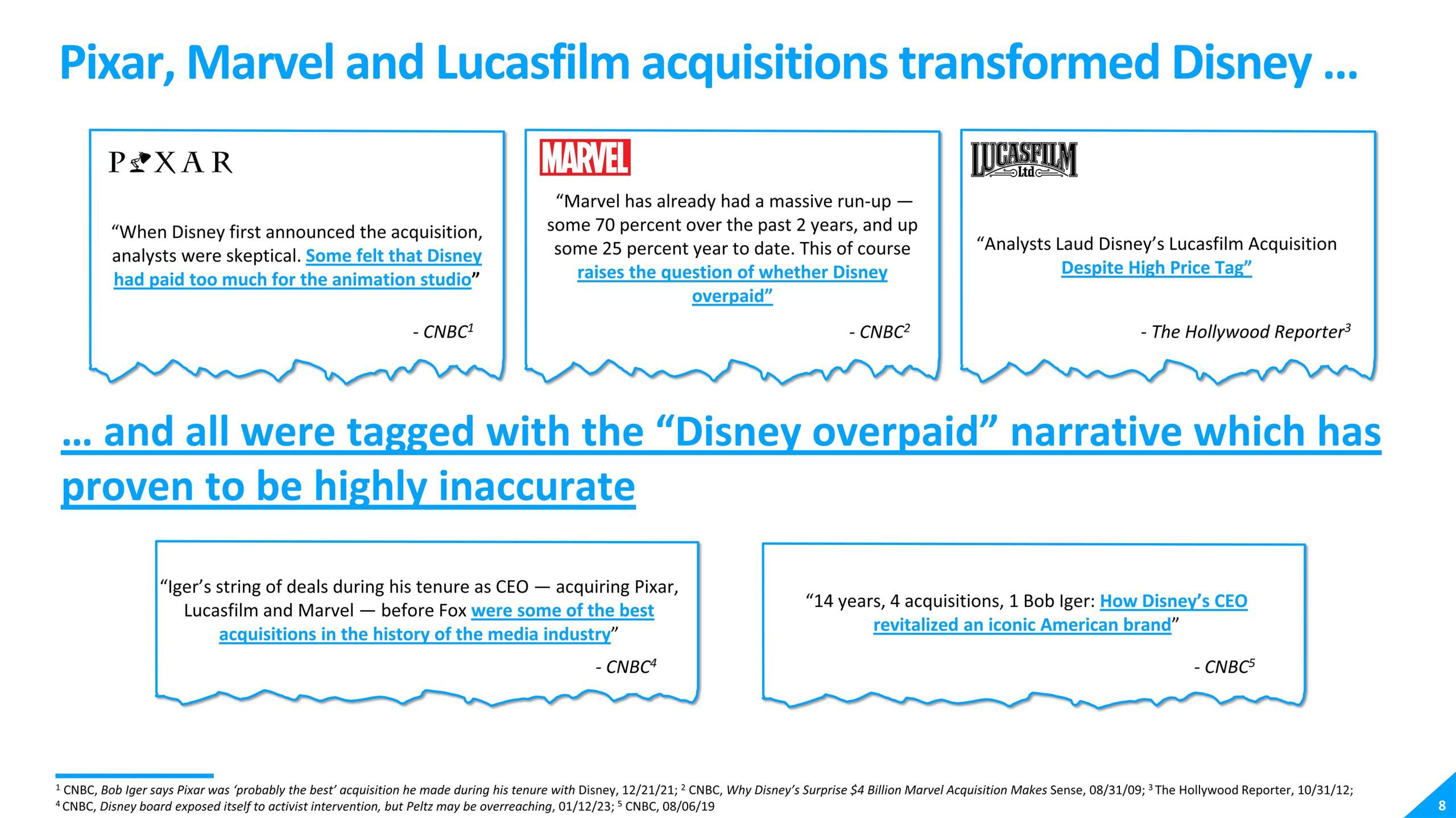 Disney Shareholder Engagement Presentation Deck slide image #8