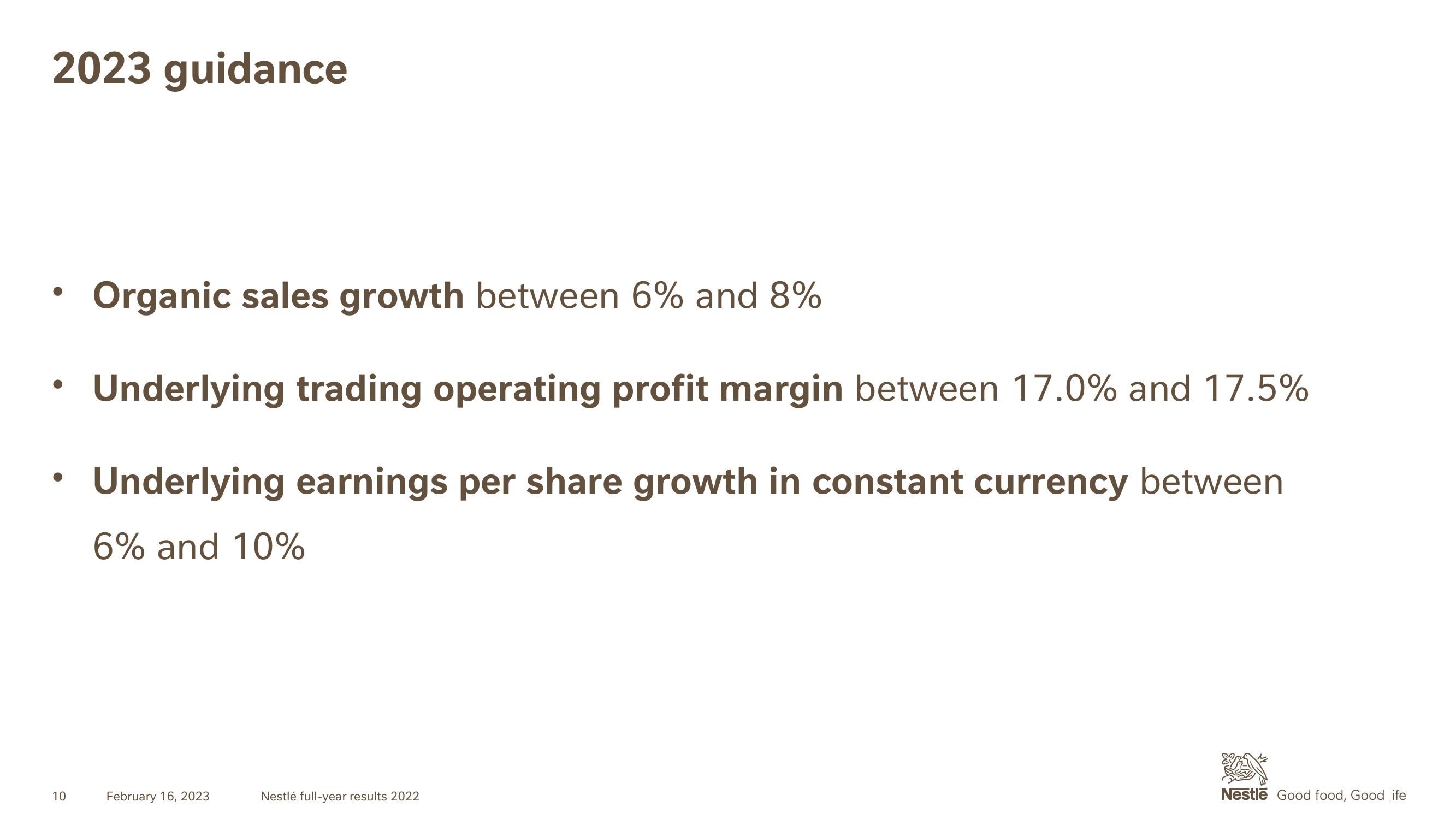 Nestle Results Presentation Deck slide image #10