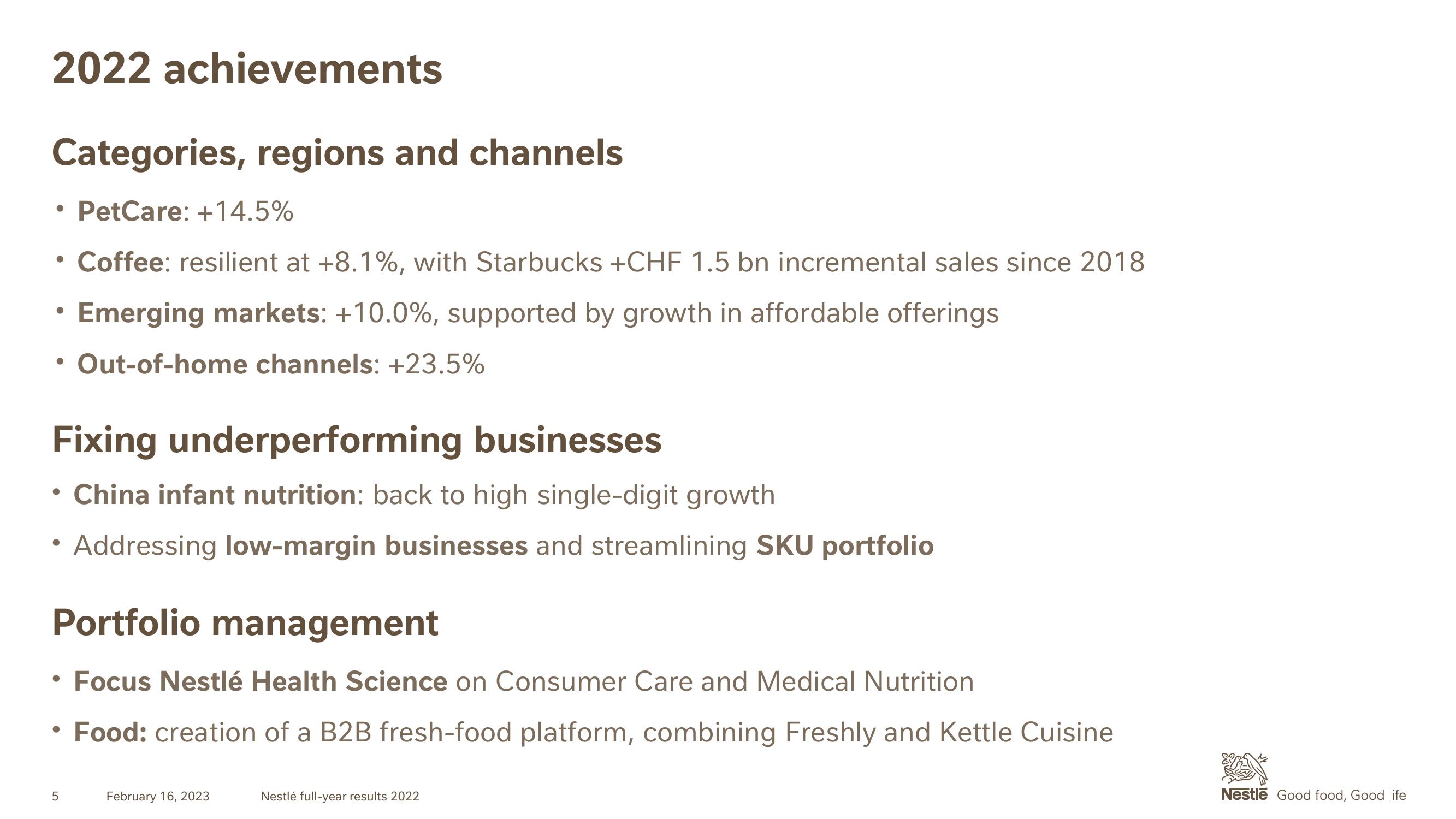 Nestle Results Presentation Deck slide image #5