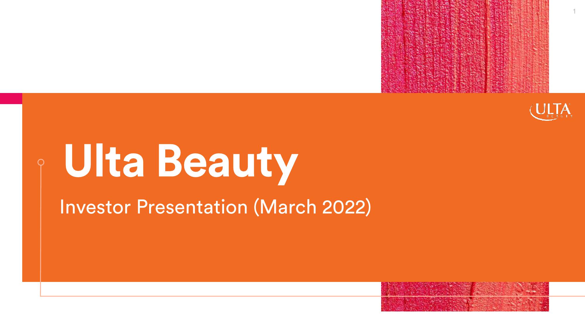 Ulta Beauty Investor Presentation Deck image