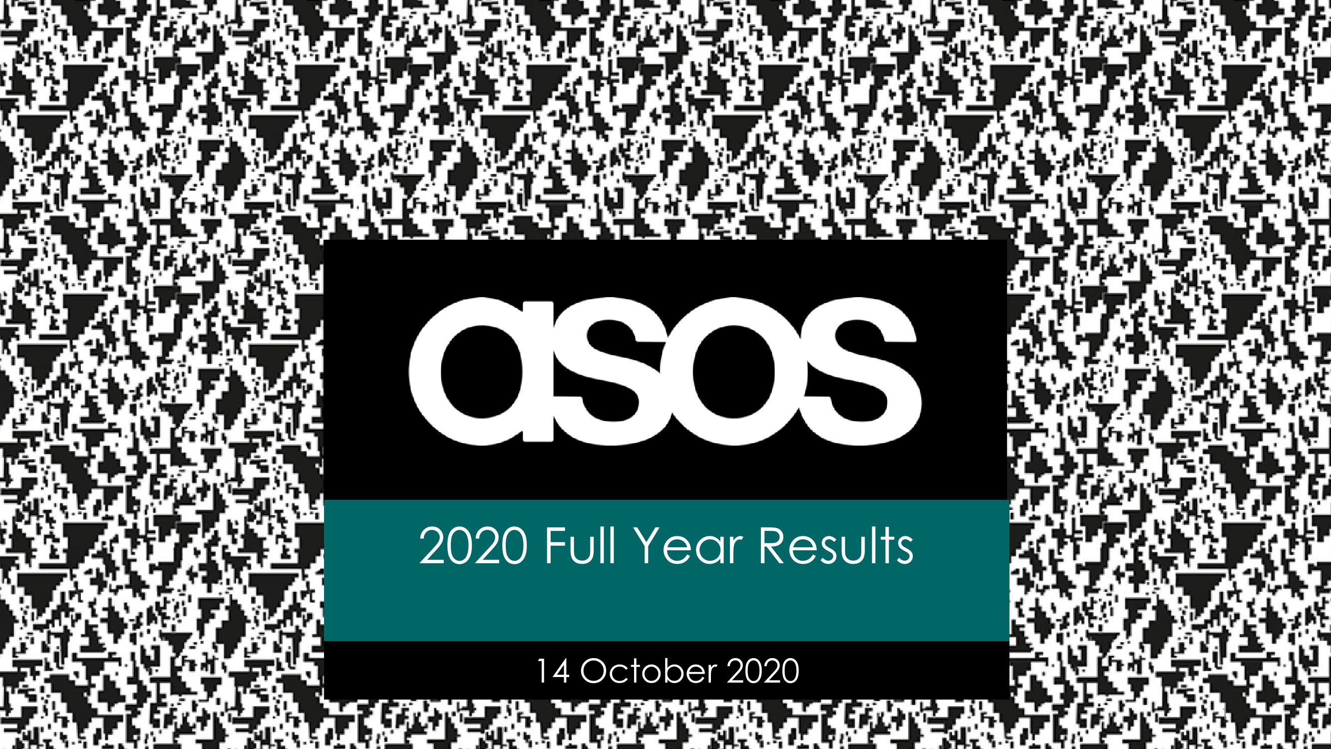 Asos Results Presentation Deck image