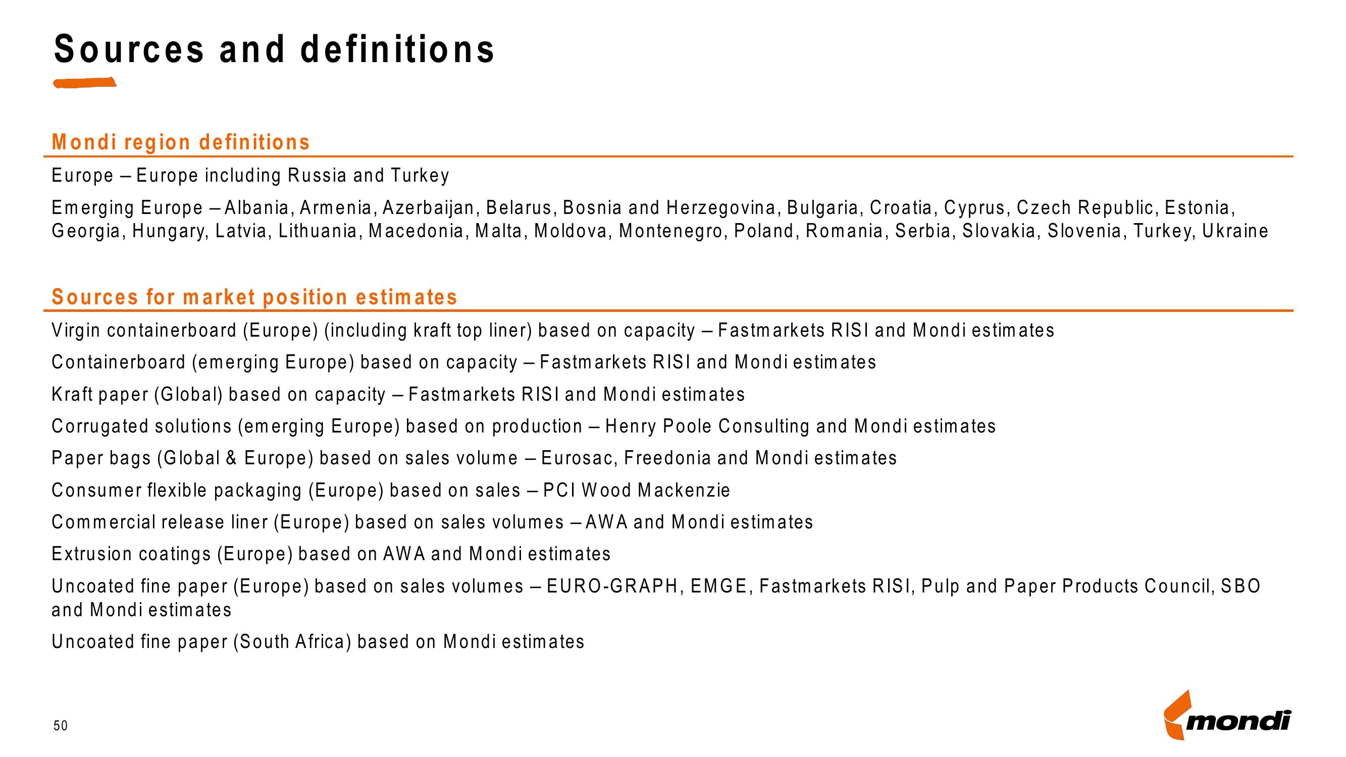 Mondi Results Presentation Deck slide image #50