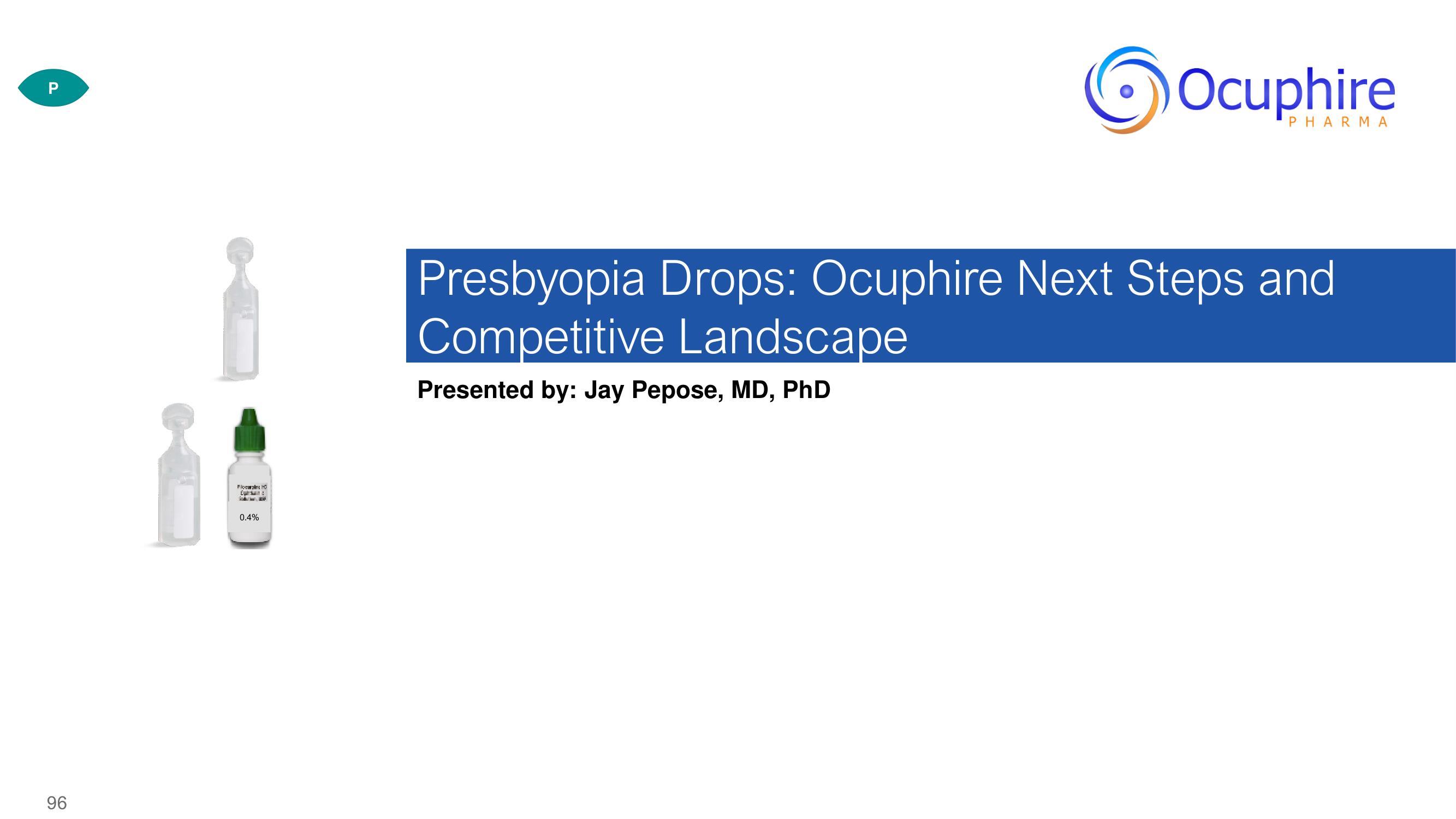 Ocuphire Pharma Investor Day Presentation Deck slide image #96