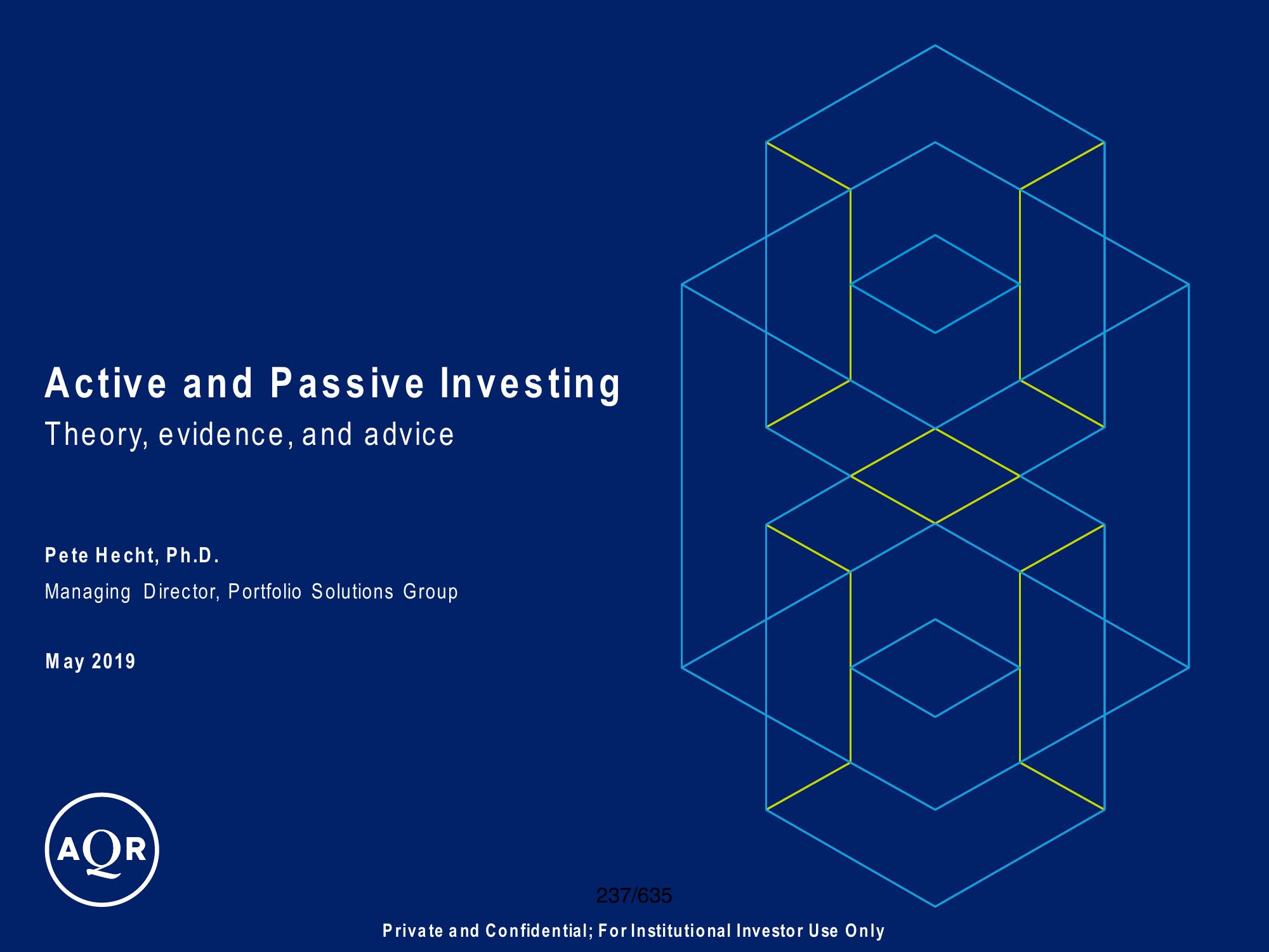 Active and Passive Investing  image