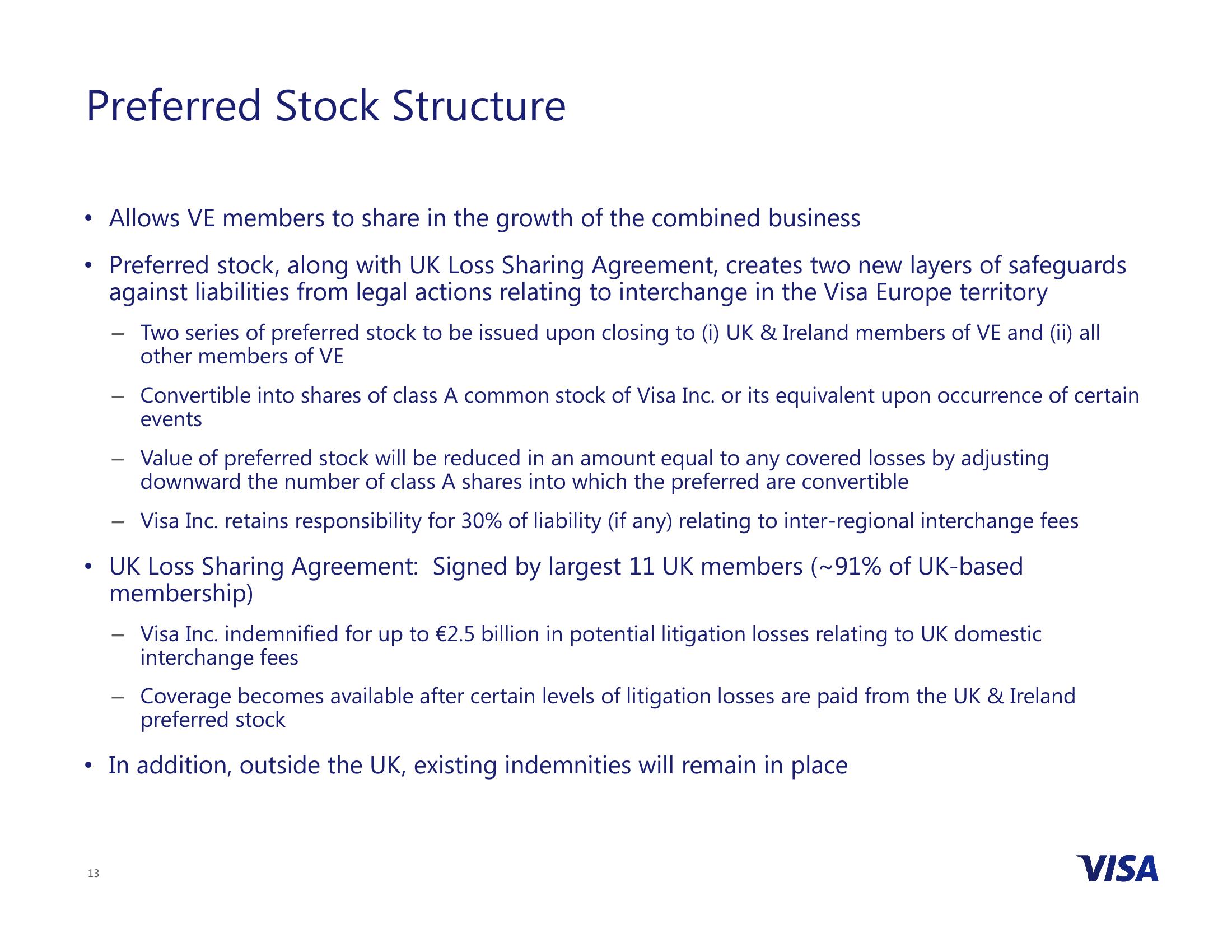 Visa Inc. to Acquire Visa Europe slide image #13