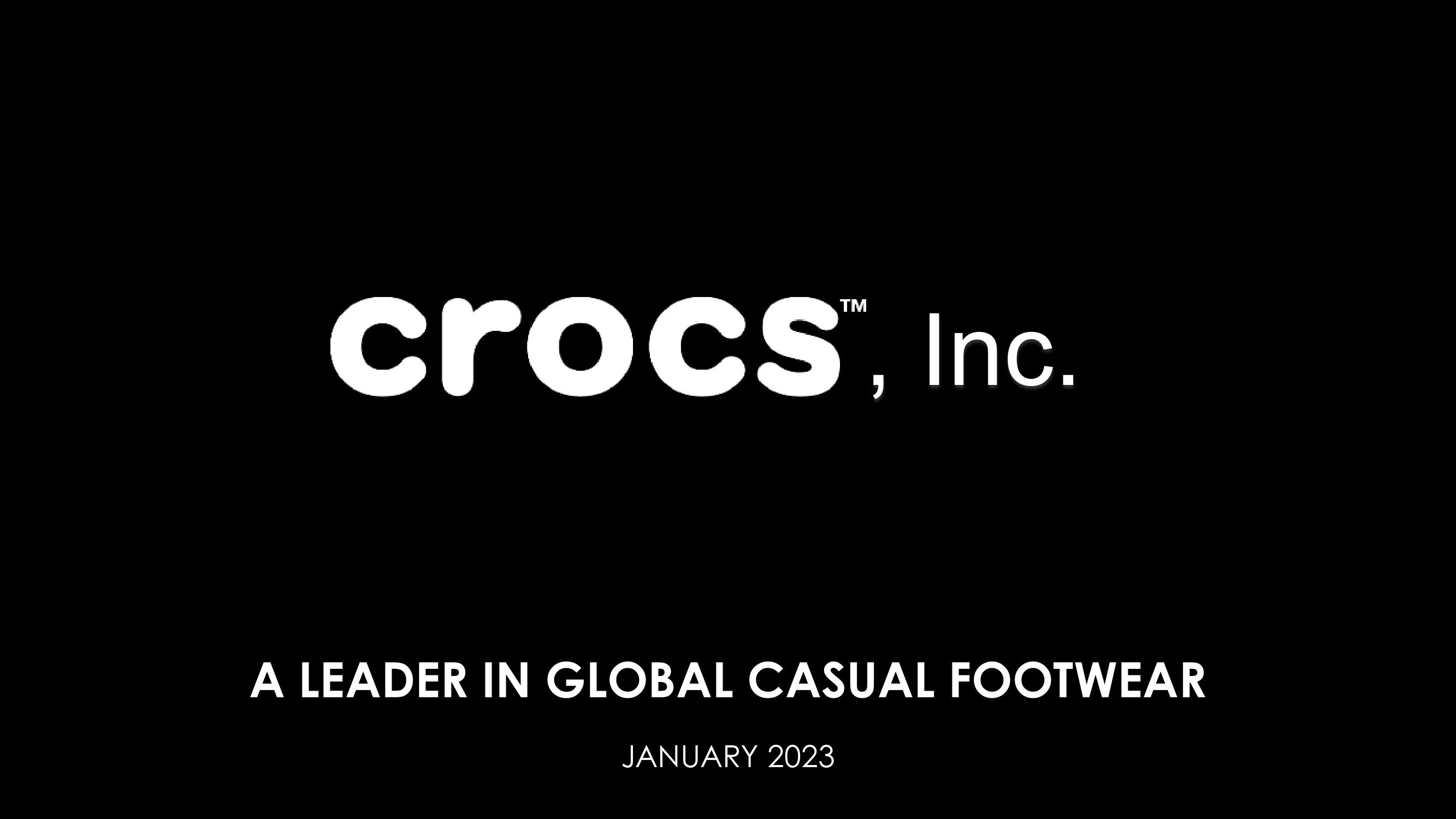 Crocs Company Presentation image