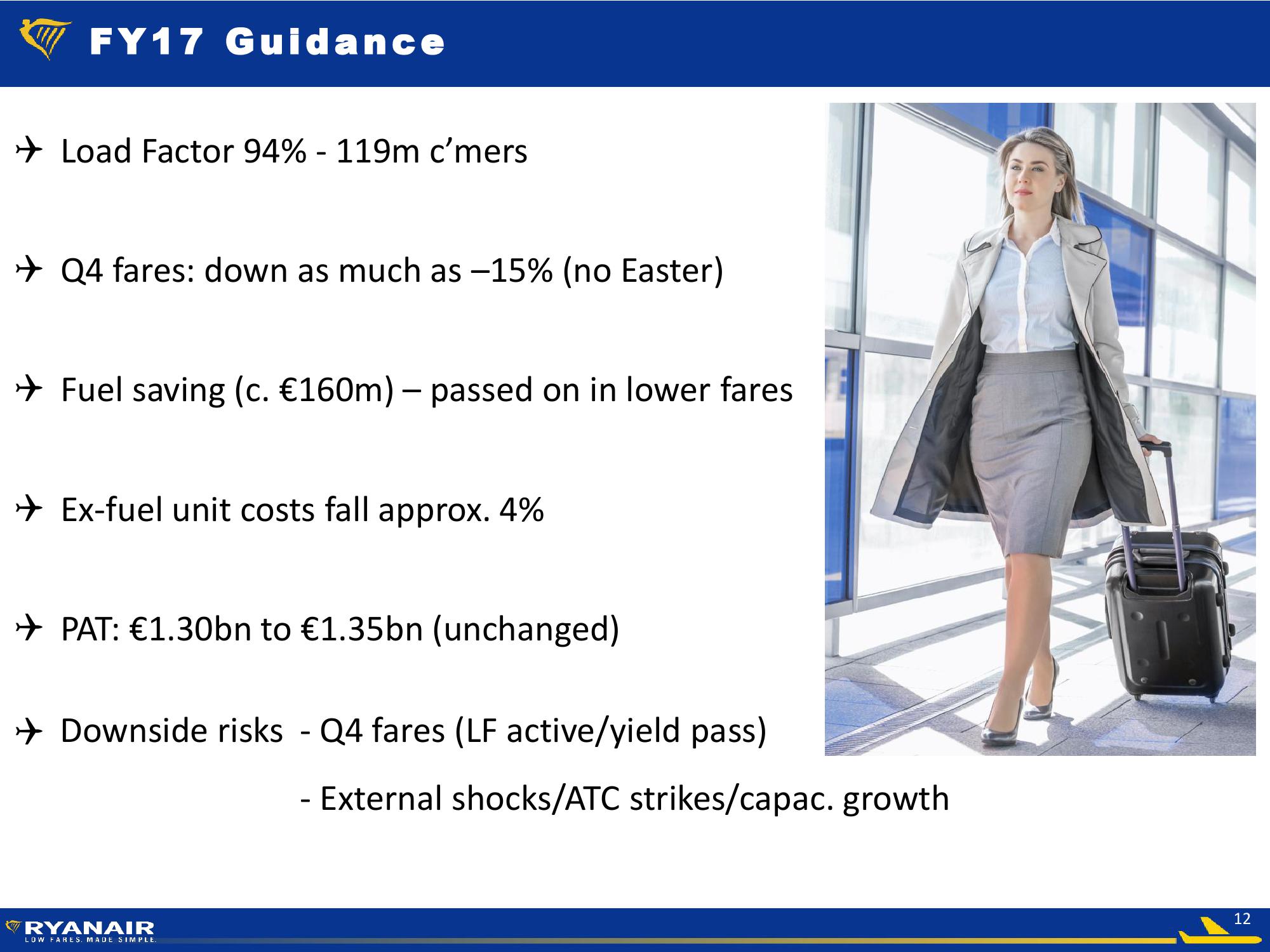 Ryanair Q3 FY17 Company Presentation slide image #12