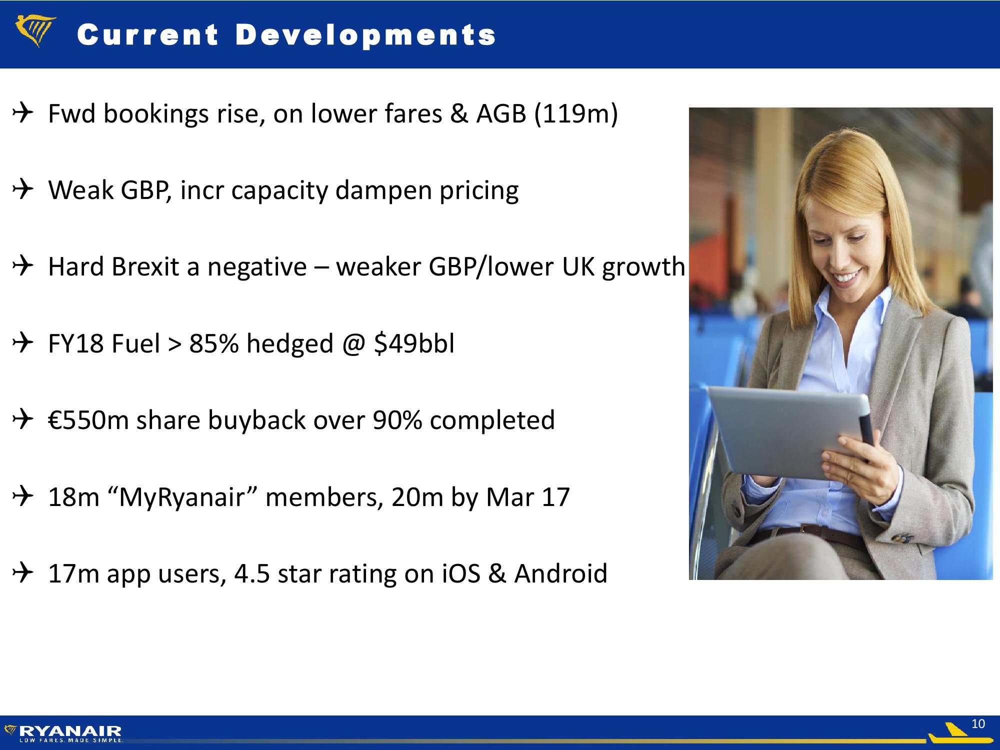 Ryanair Q3 FY17 Company Presentation slide image #10