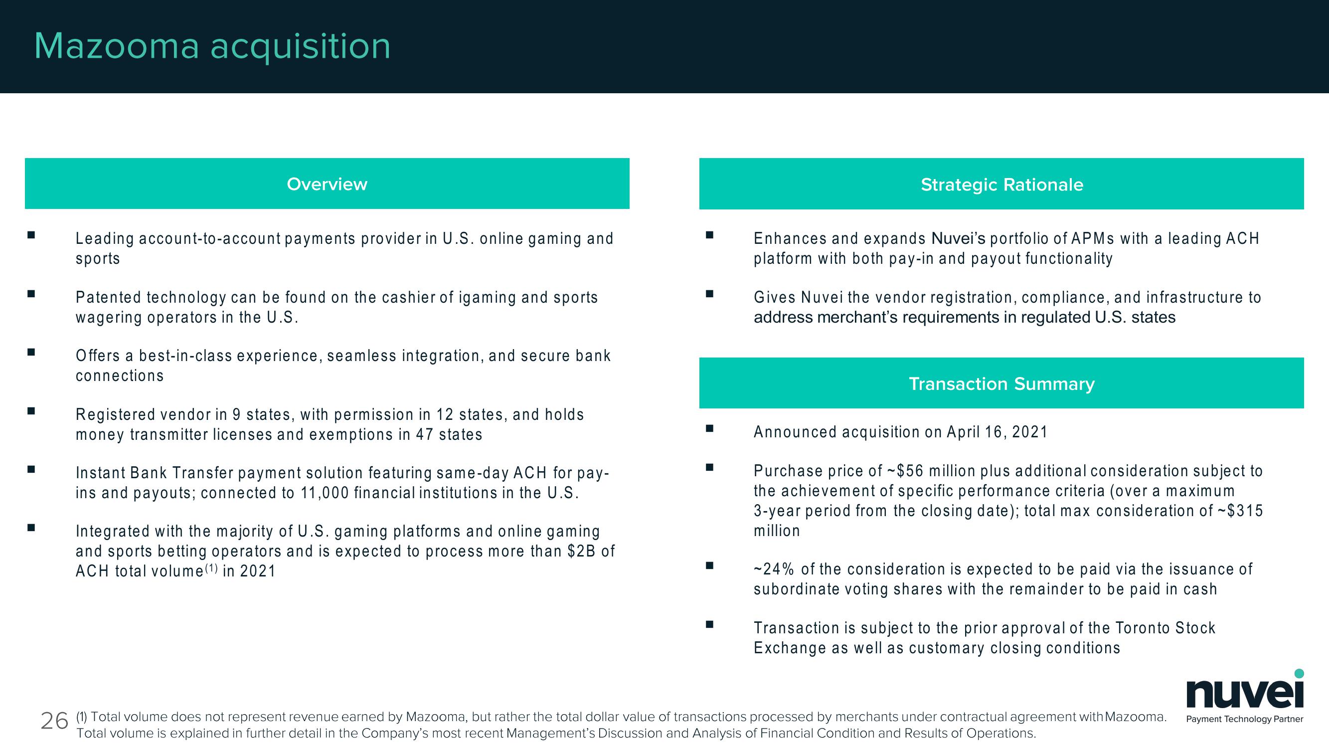 Nuvei Results Presentation Deck slide image #26