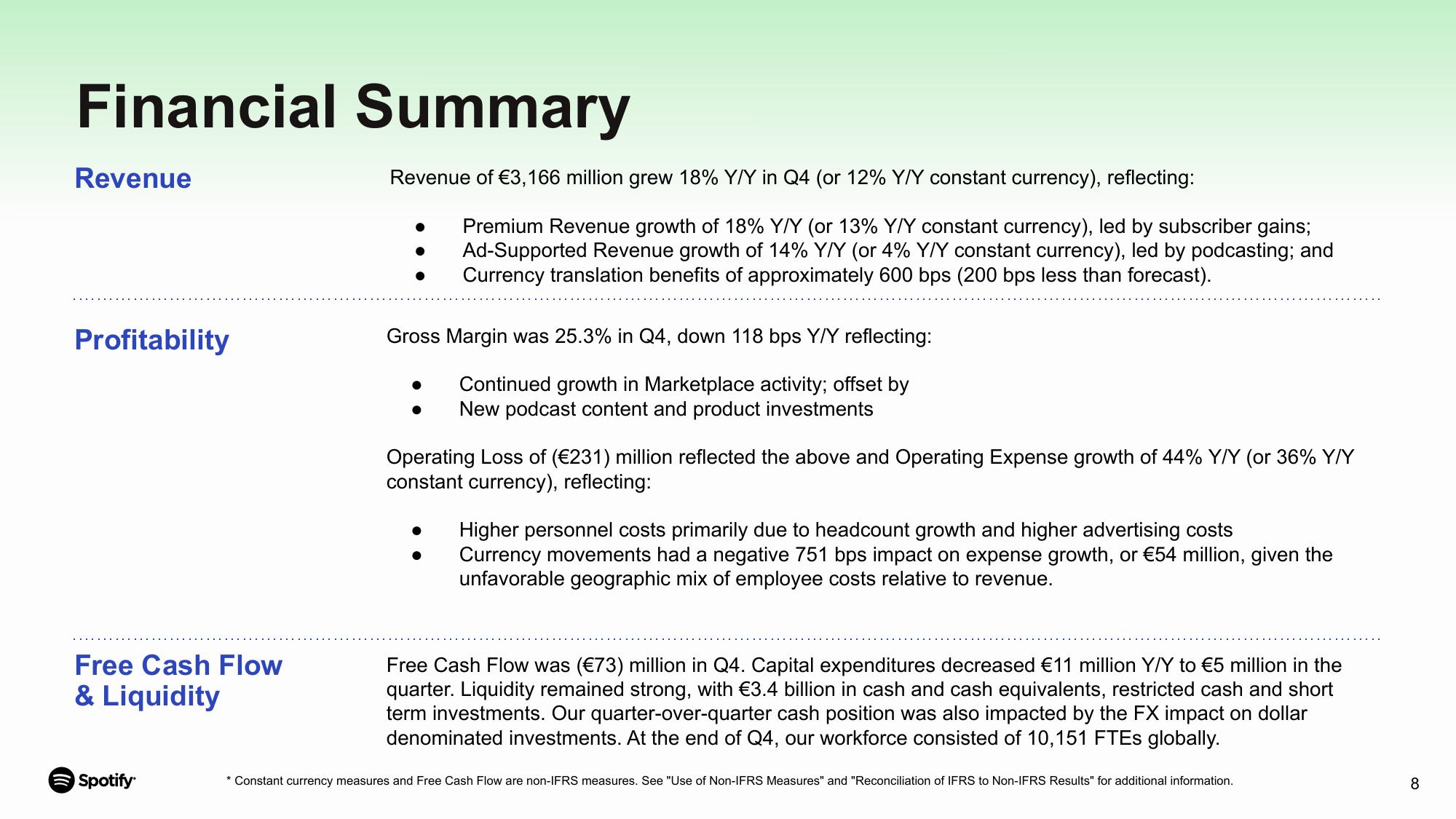 Spotify Results Presentation Deck slide image #8