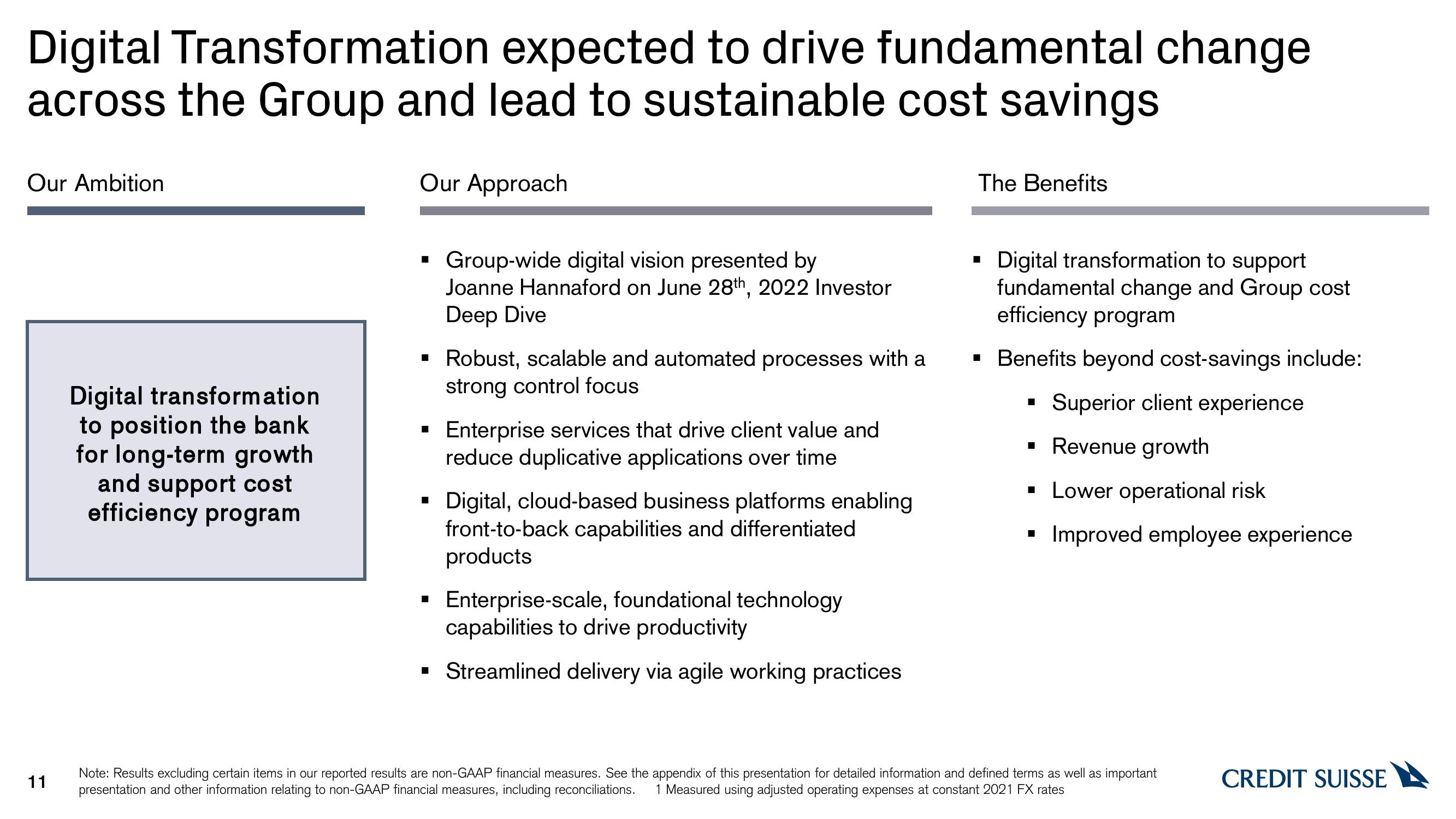 Credit Suisse Results Presentation Deck slide image #11