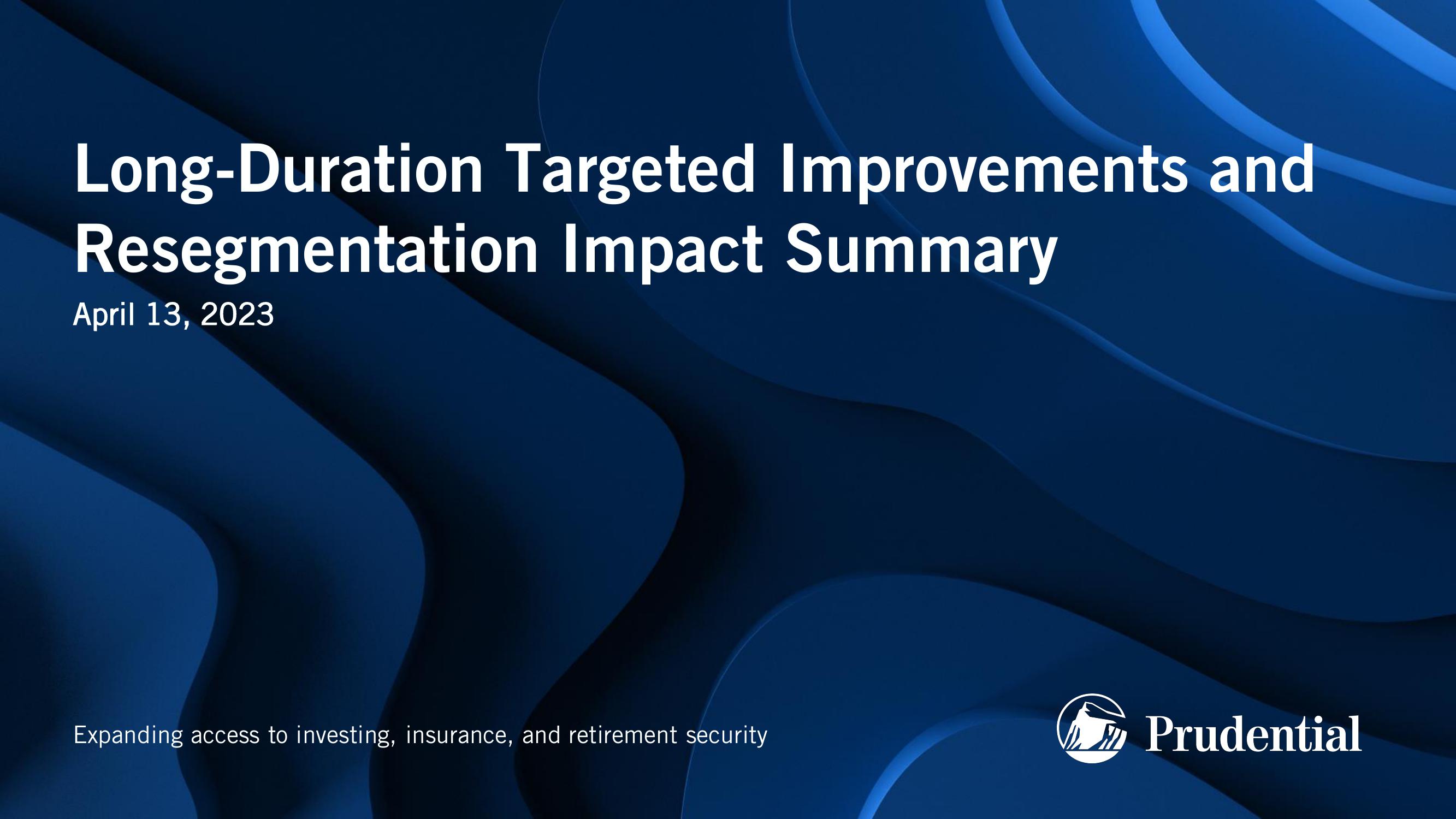 Long-Duration Targeted Improvements and Resegmentation Impact Summary image