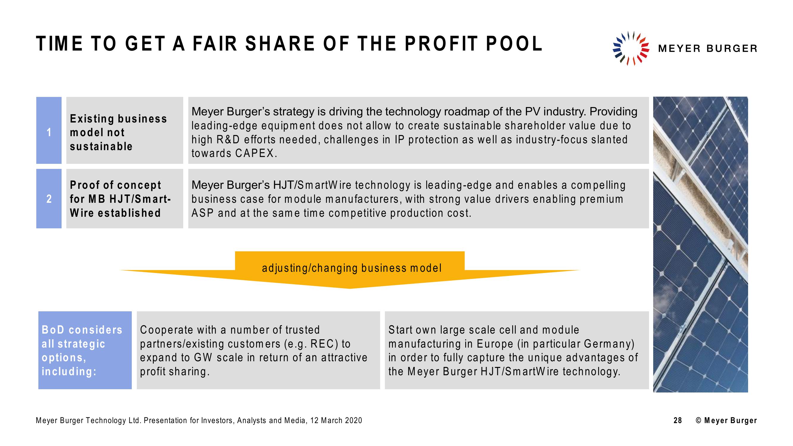 Meyer Burger Investor Presentation slide image #28