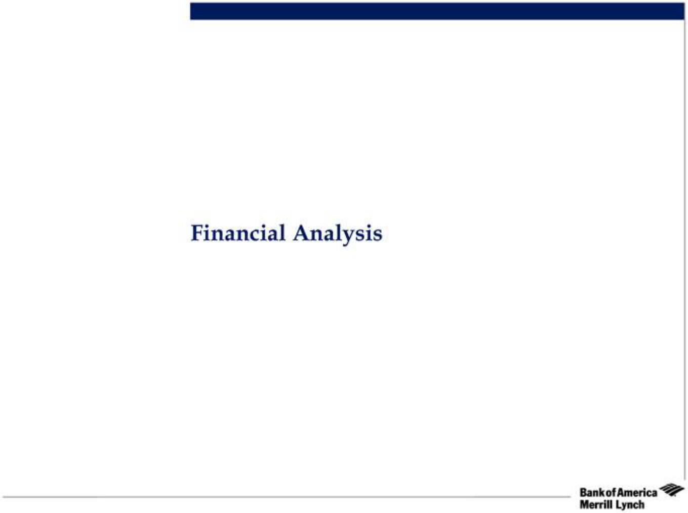 Bank of America Investment Banking Pitch Book slide image #9