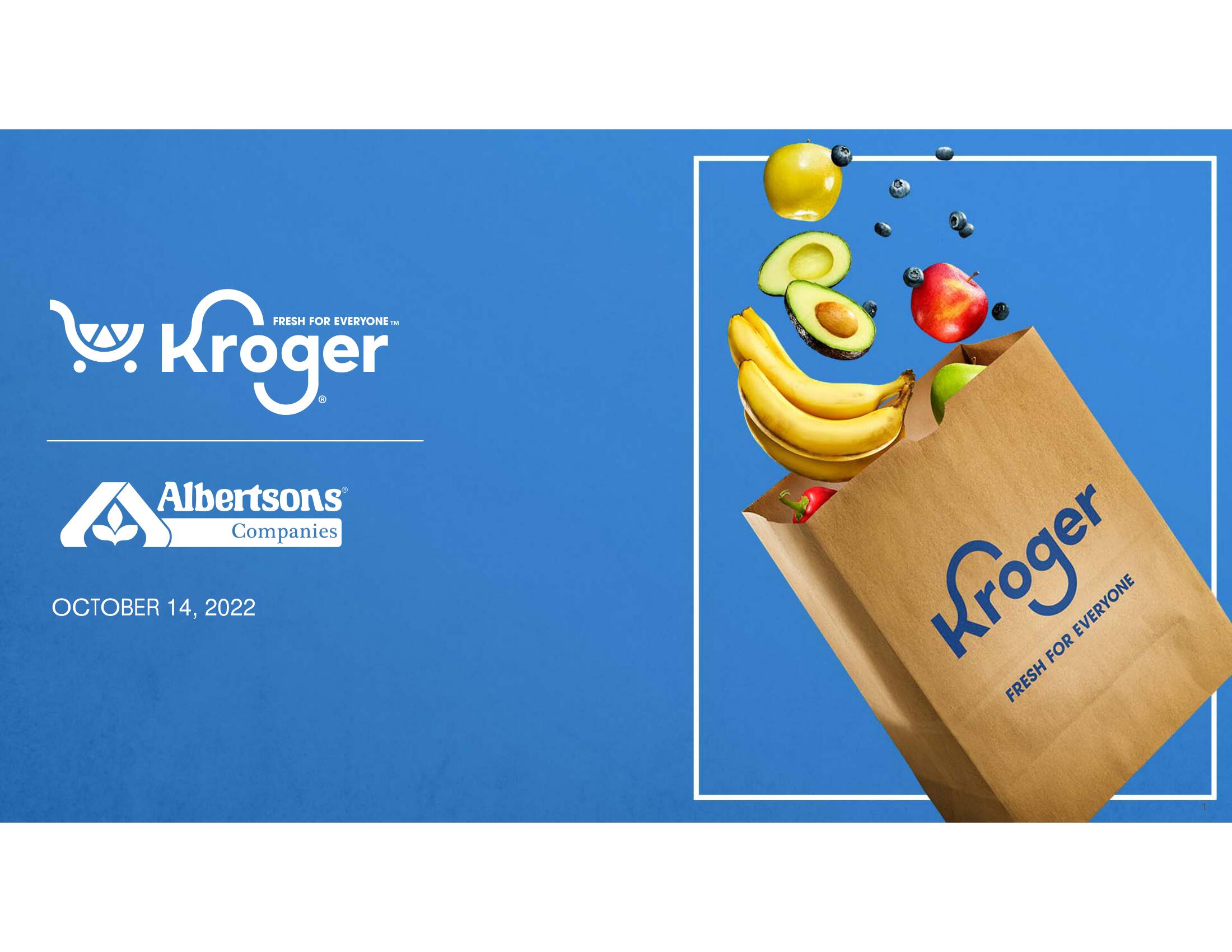 Kroger Mergers and Acquisitions Presentation Deck image