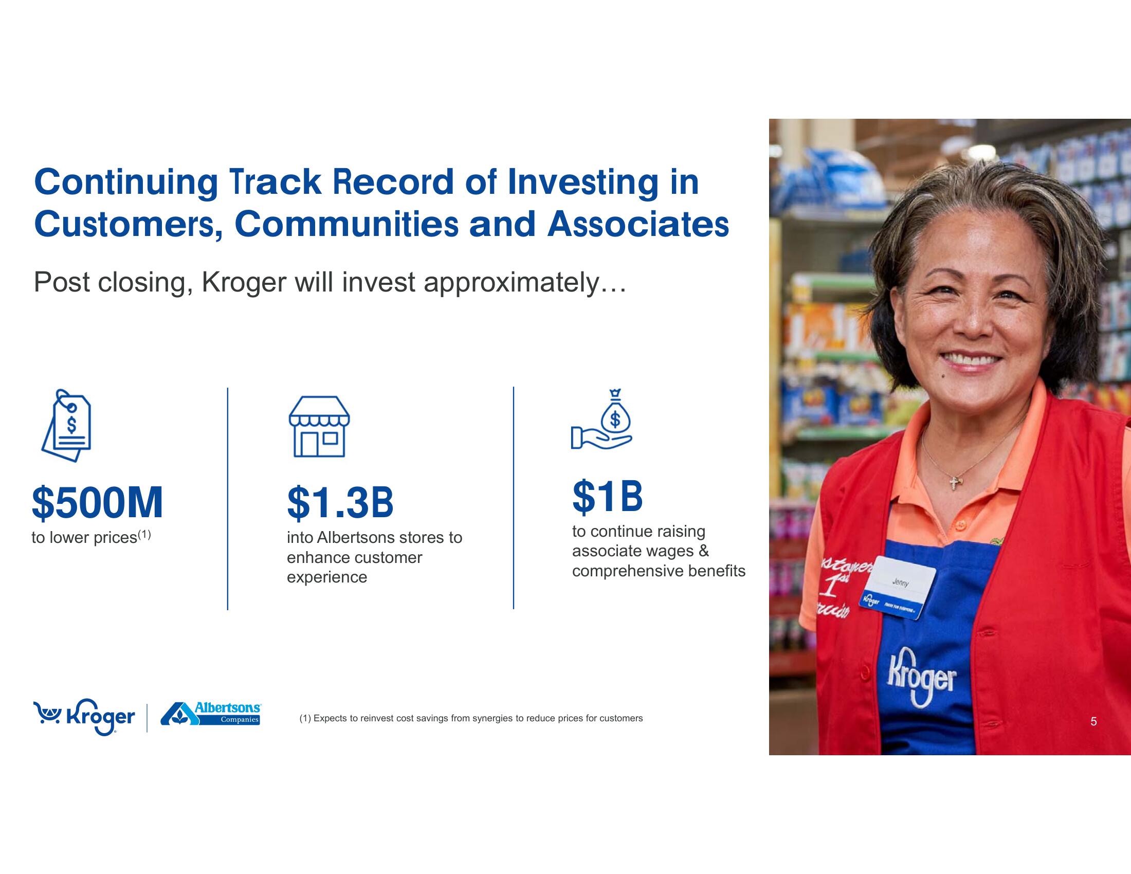 Kroger Mergers and Acquisitions Presentation Deck slide image #5