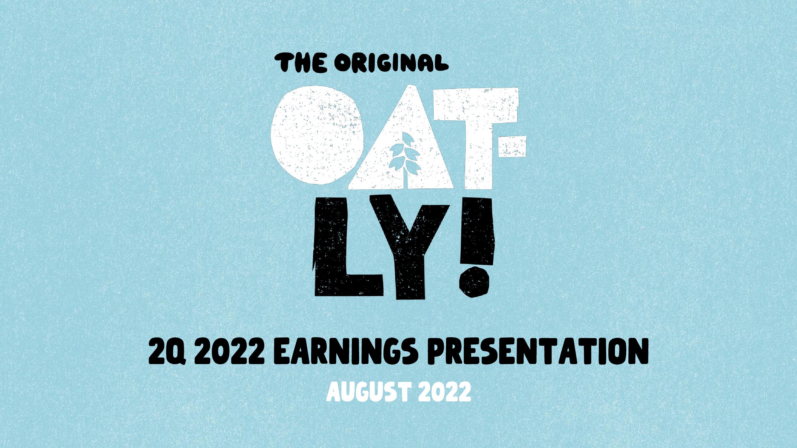 Oatly Results Presentation Deck image