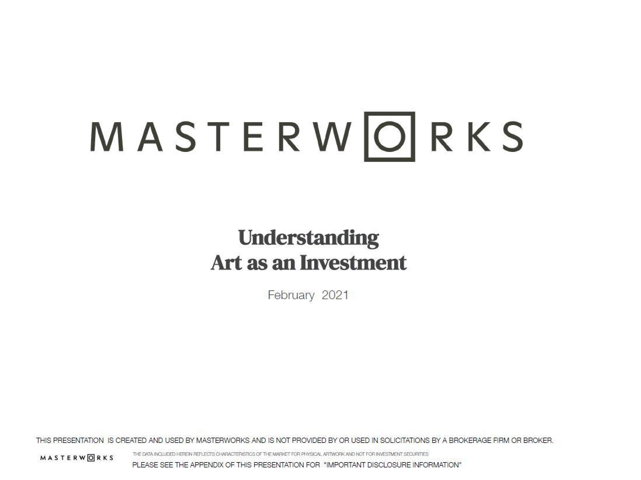 Masterworks Investor Presentation Deck image