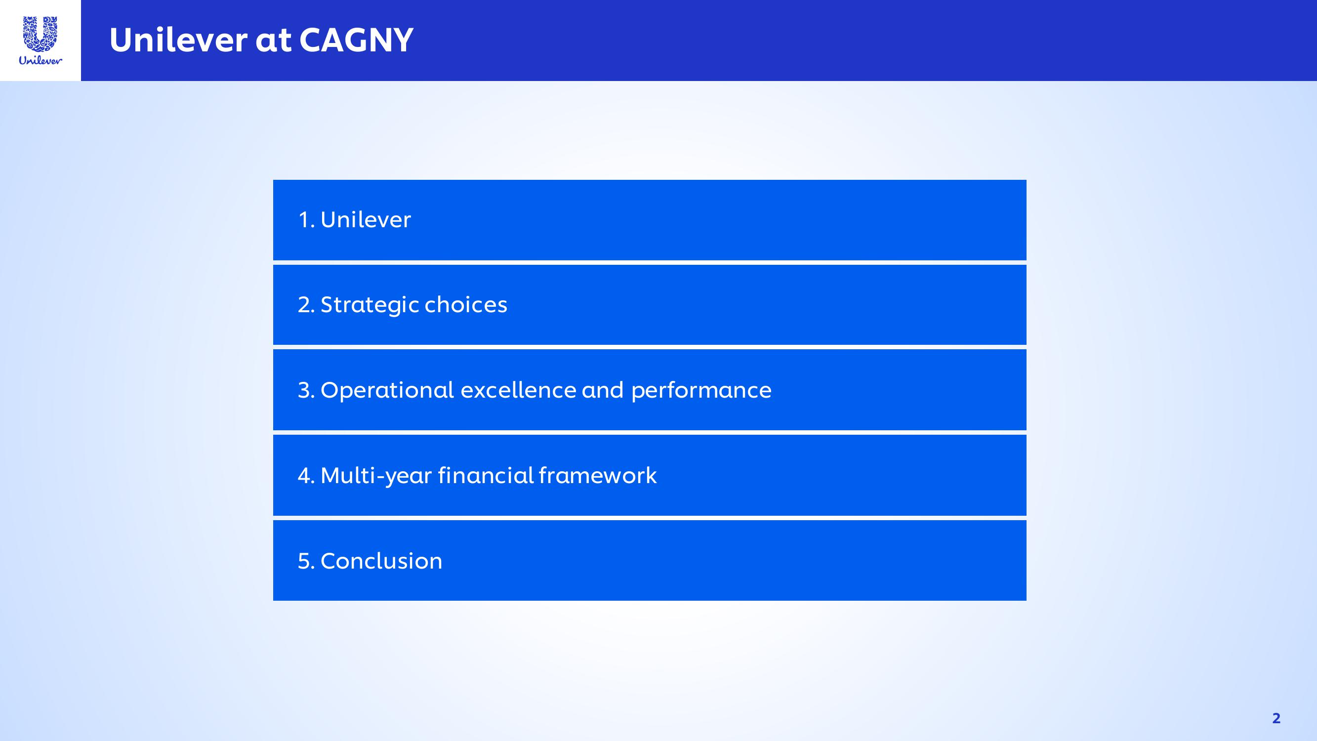 Unilever Investor Conference Presentation Deck slide image #2