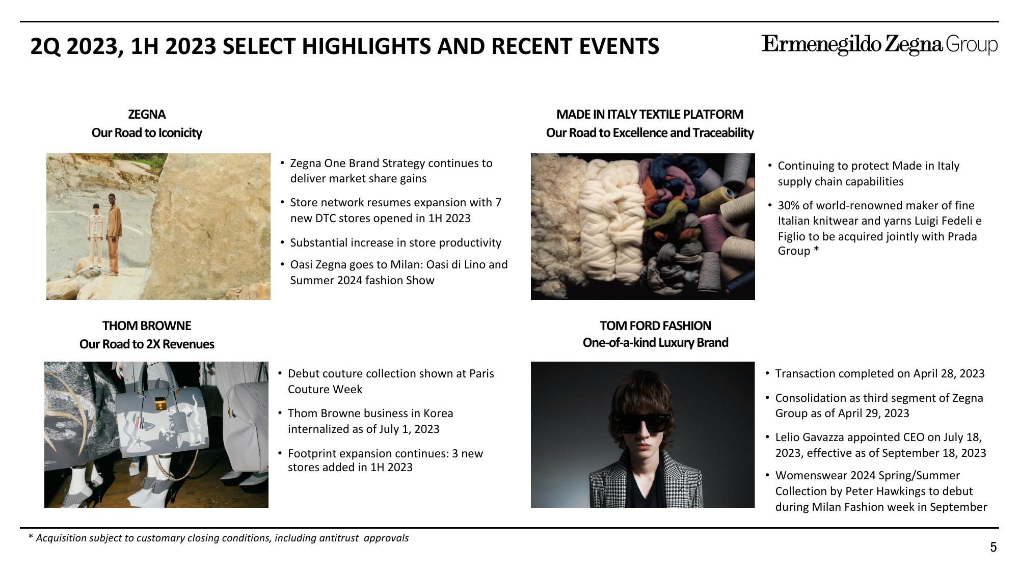 Zegna Results Presentation Deck slide image #5