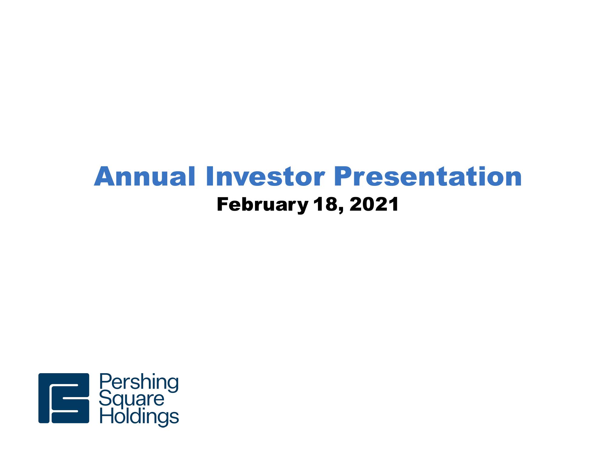 Pershing Square Investor Presentation Deck image