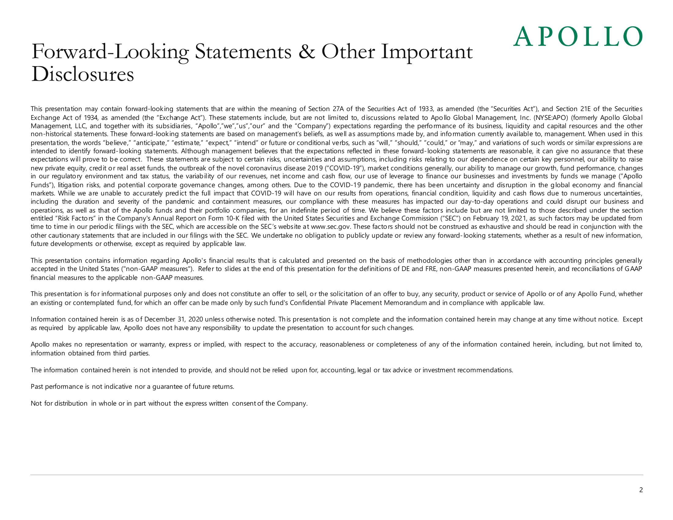 Apollo Global Management Investor Presentation Deck slide image #2