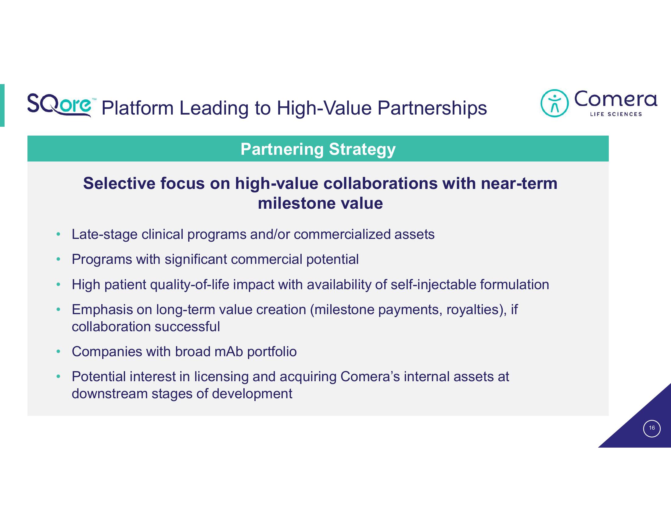 Comera Investor Presentation Deck slide image #16