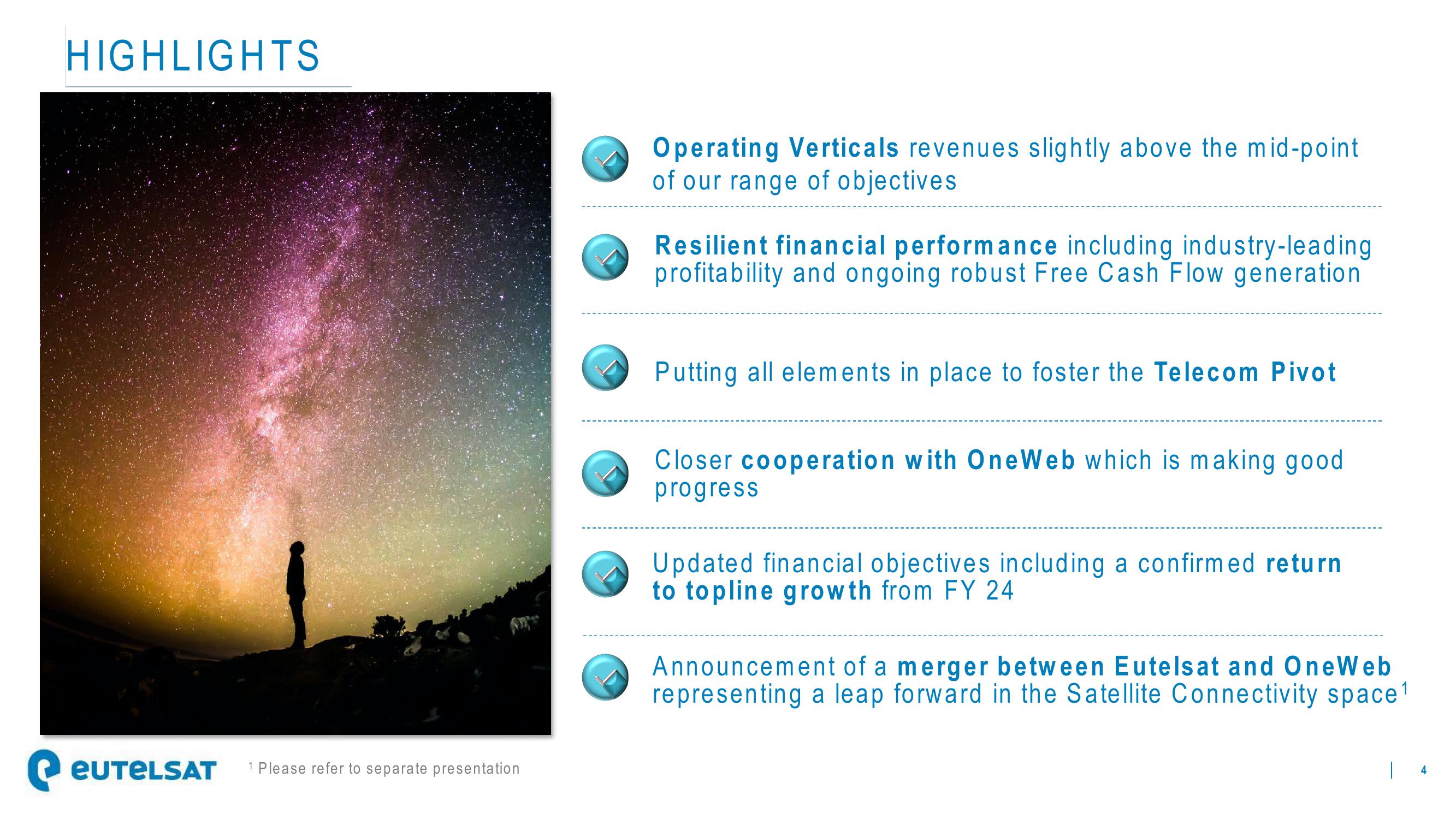 Eutelsat Results Presentation Deck slide image #4