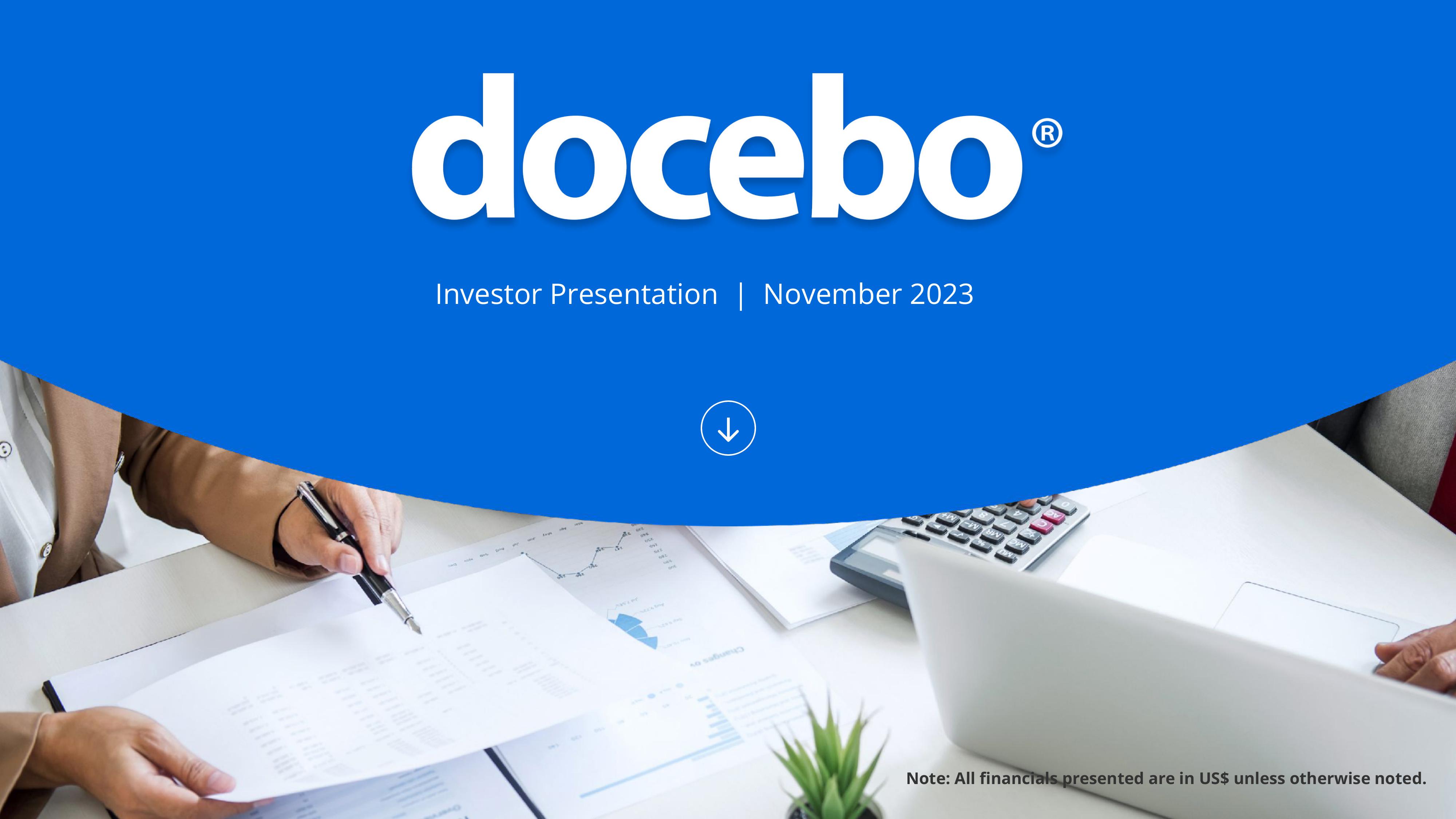 Docebo Investor Presentation Deck image