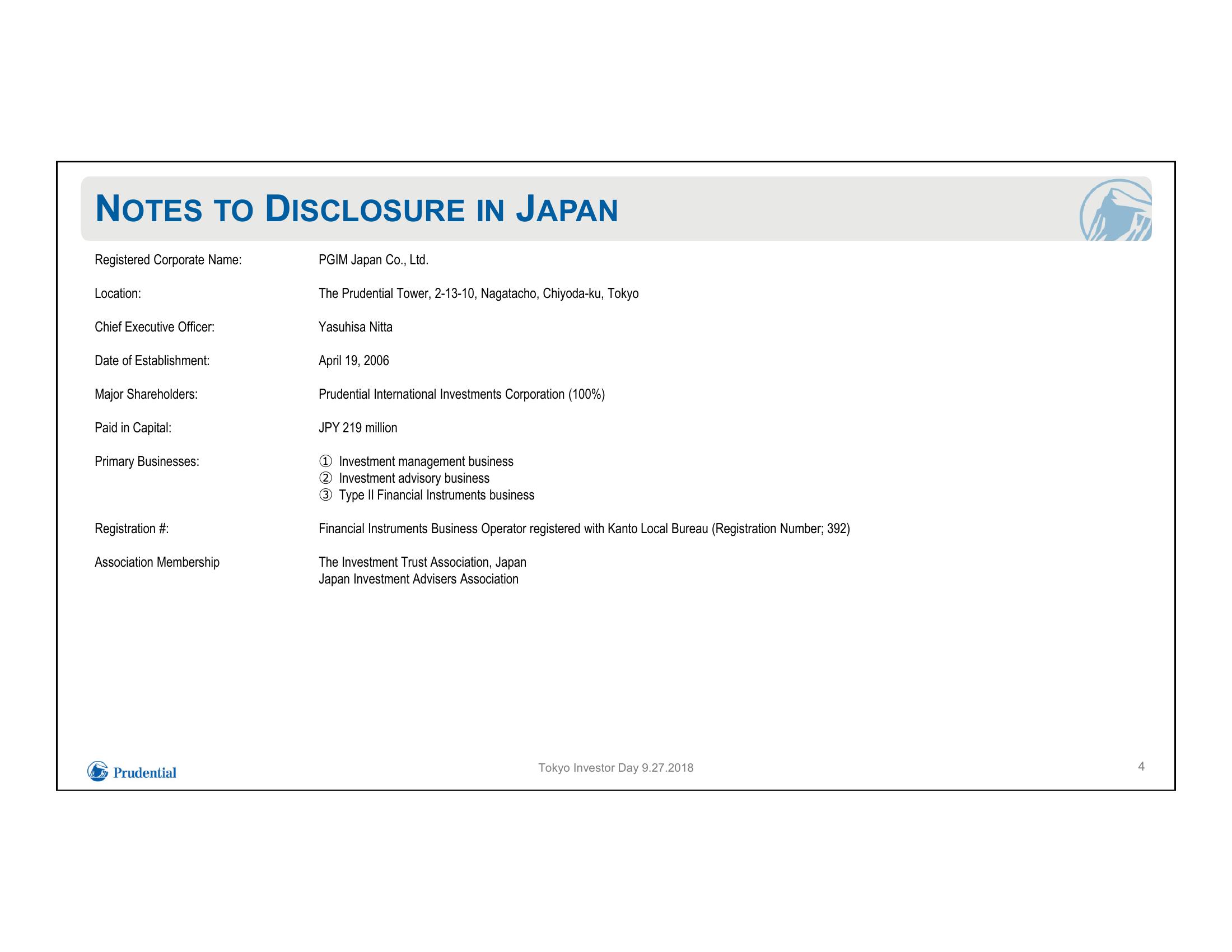 Prudential Financial, Inc. 2018 Tokyo Investor Day slide image #6