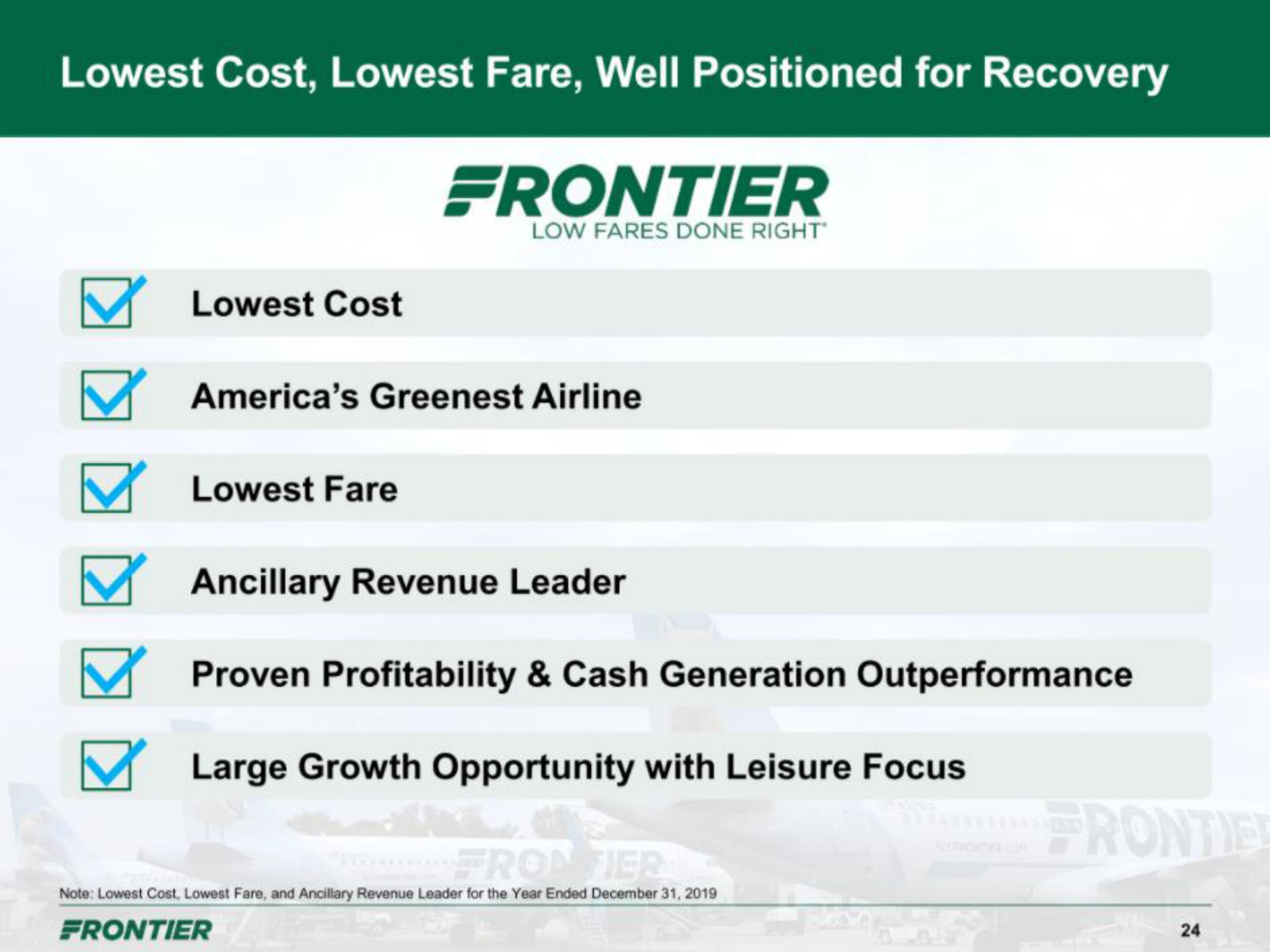 Frontier IPO Presentation Deck slide image #24