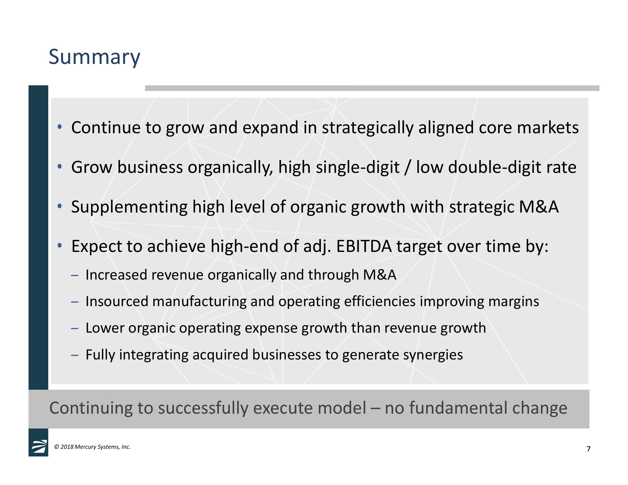 4th Quarter and Full Fiscal Year 2018 Financial Results & Germane Systems Acquisition Overview slide image #7