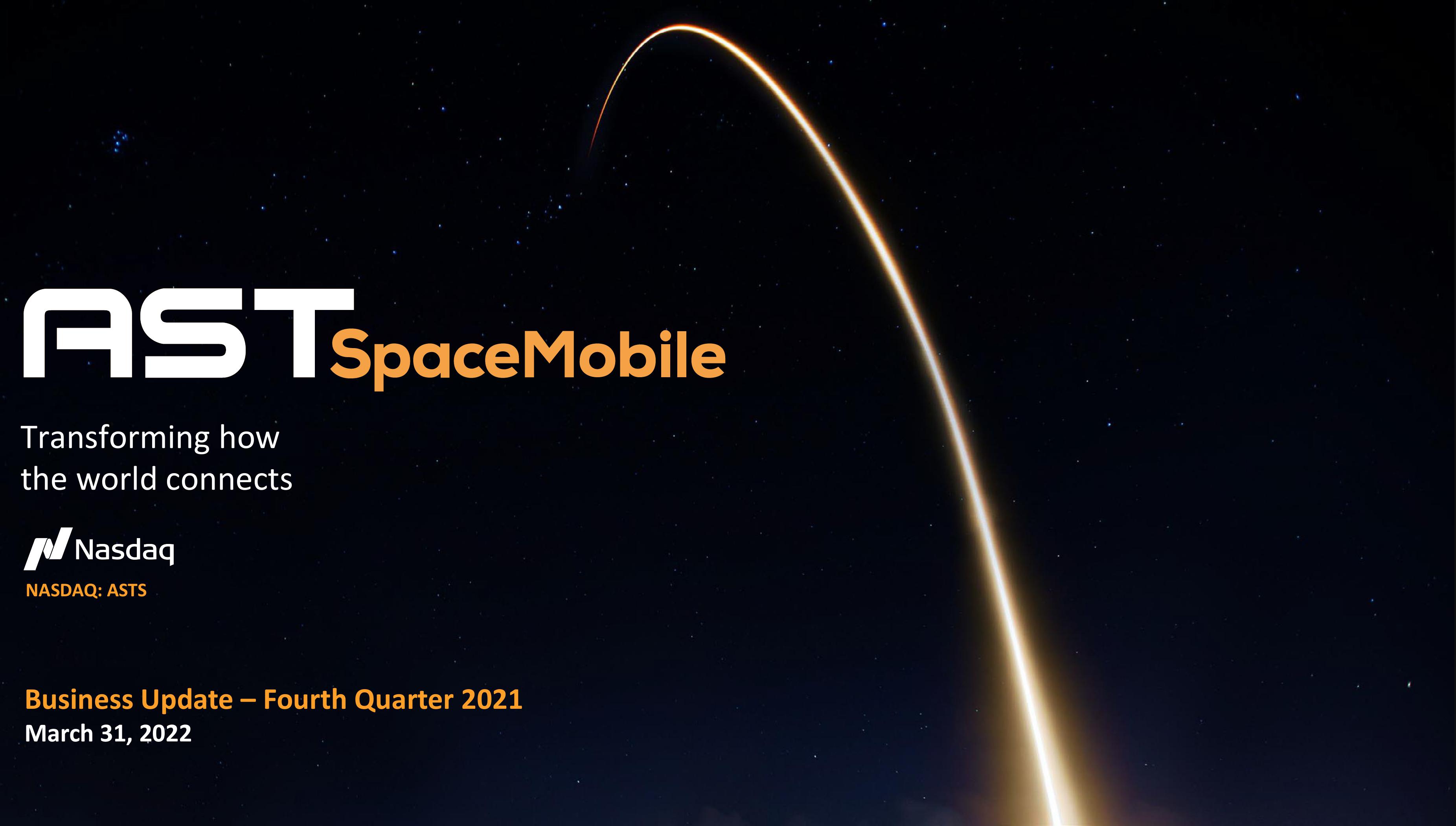 AST SpaceMobile Results Presentation Deck image