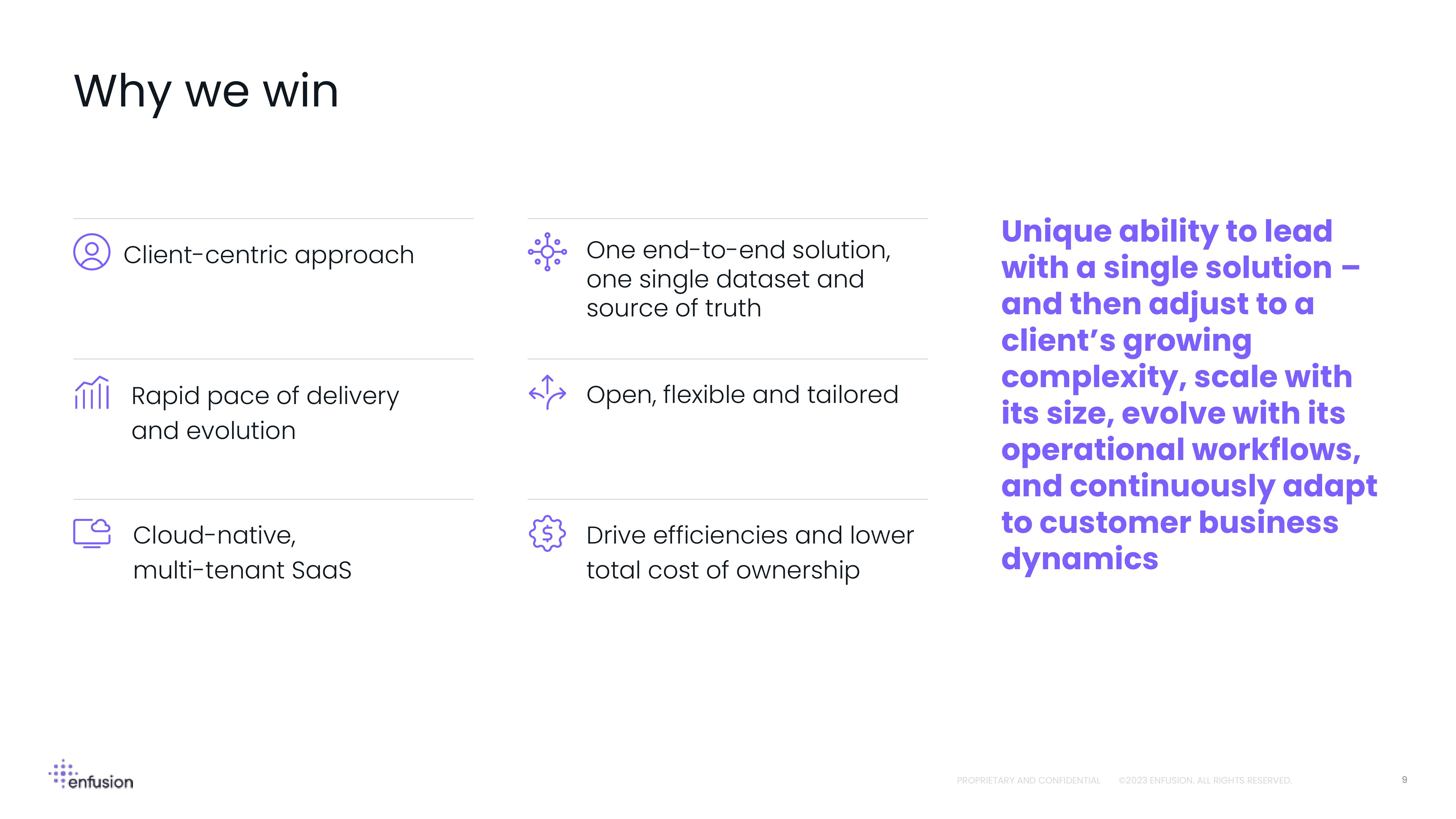 Enfusion Results Presentation Deck slide image #9