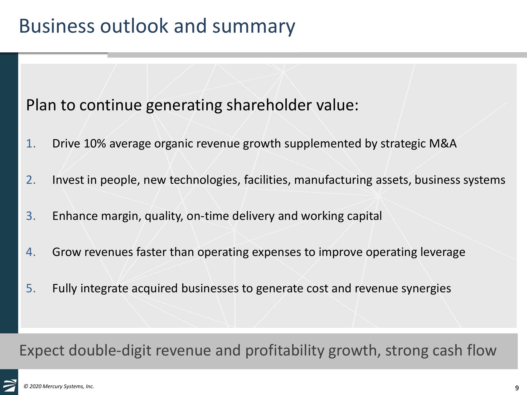 Second Quarter Fiscal Year 2020 Financial Results slide image #9