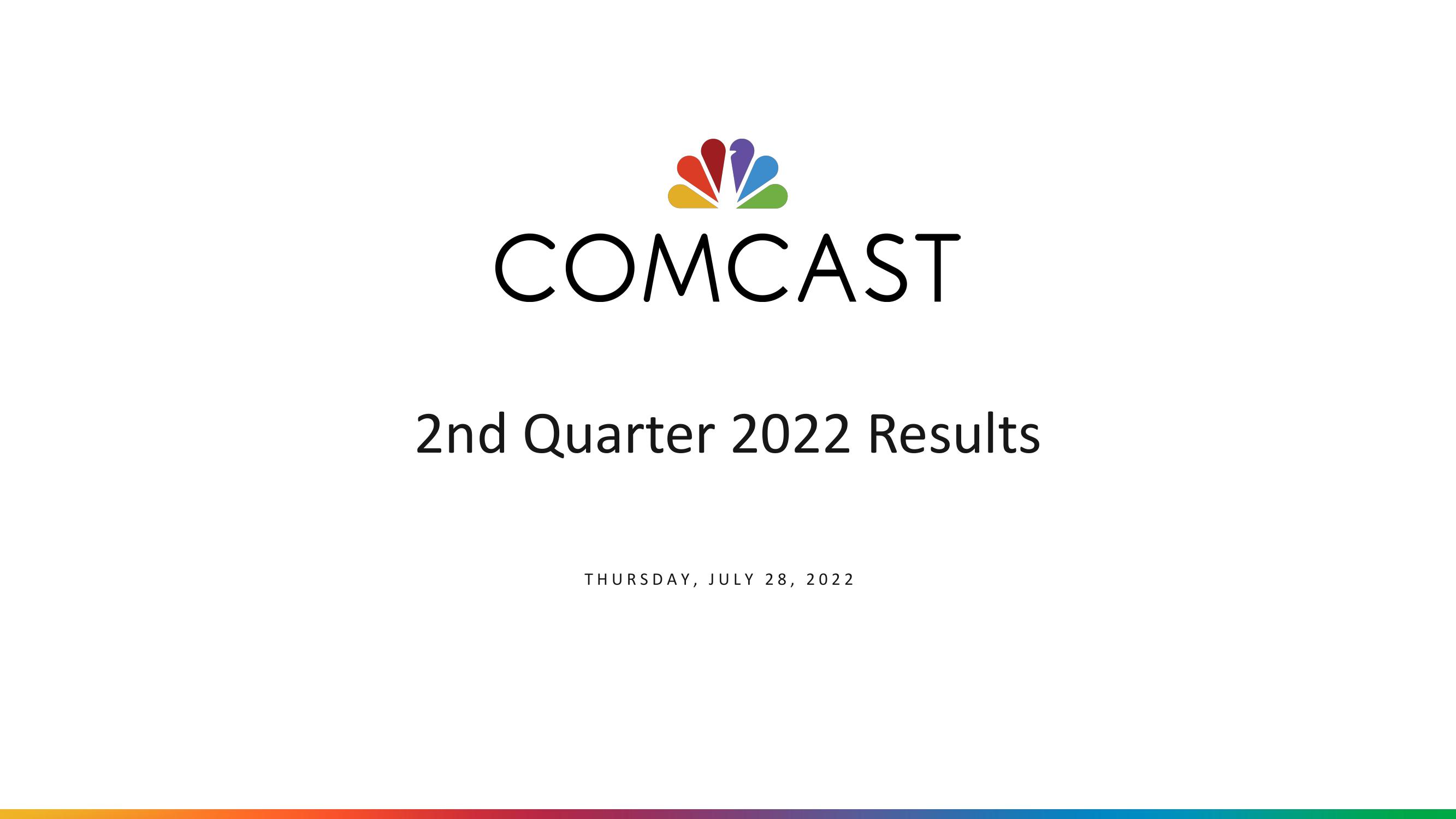 Comcast Results Presentation Deck image