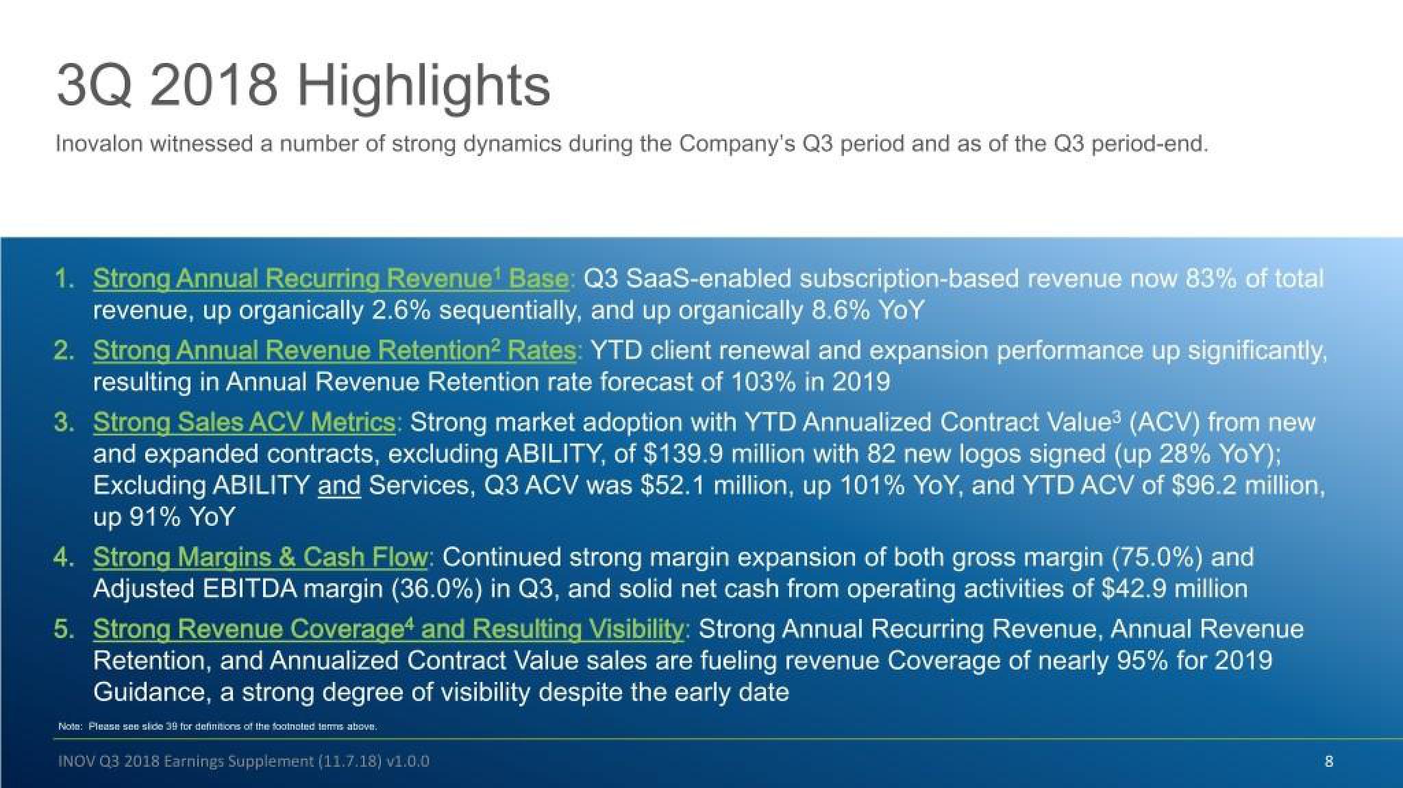 Inovalon Results Presentation Deck slide image #8