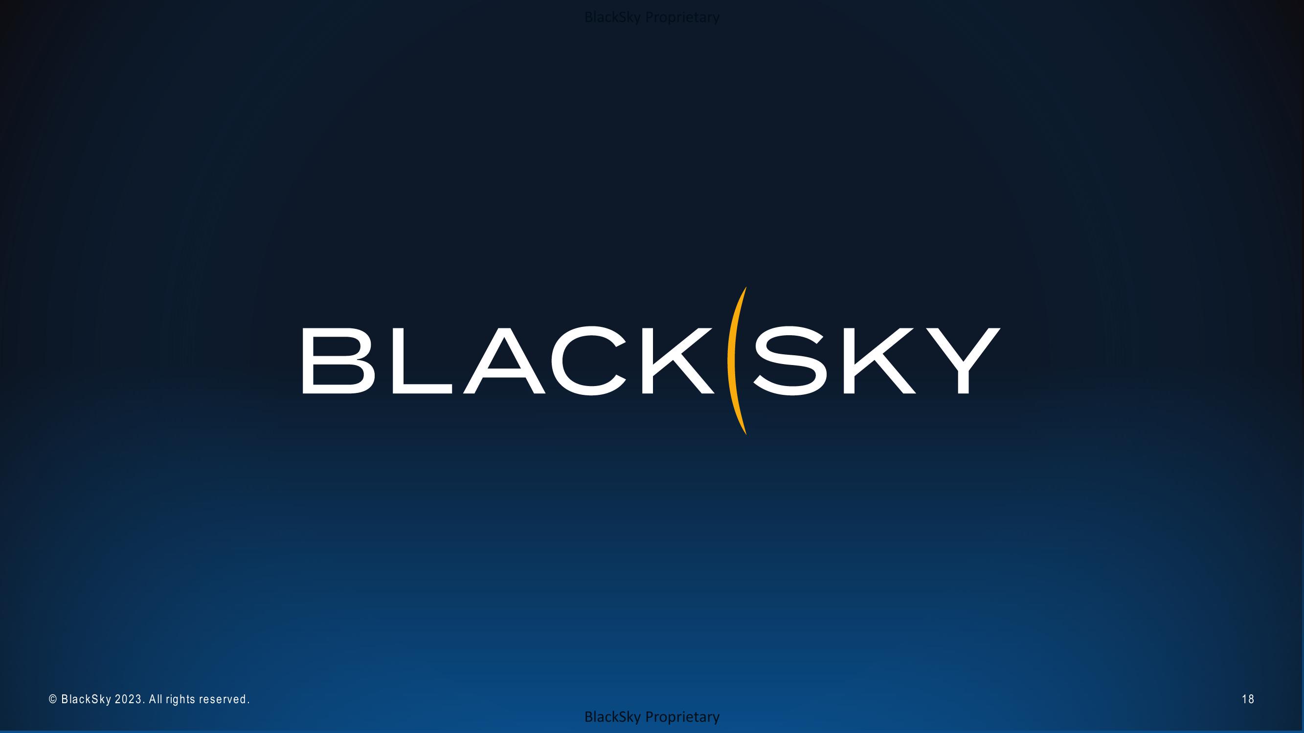 BlackSky Results Presentation Deck slide image #18