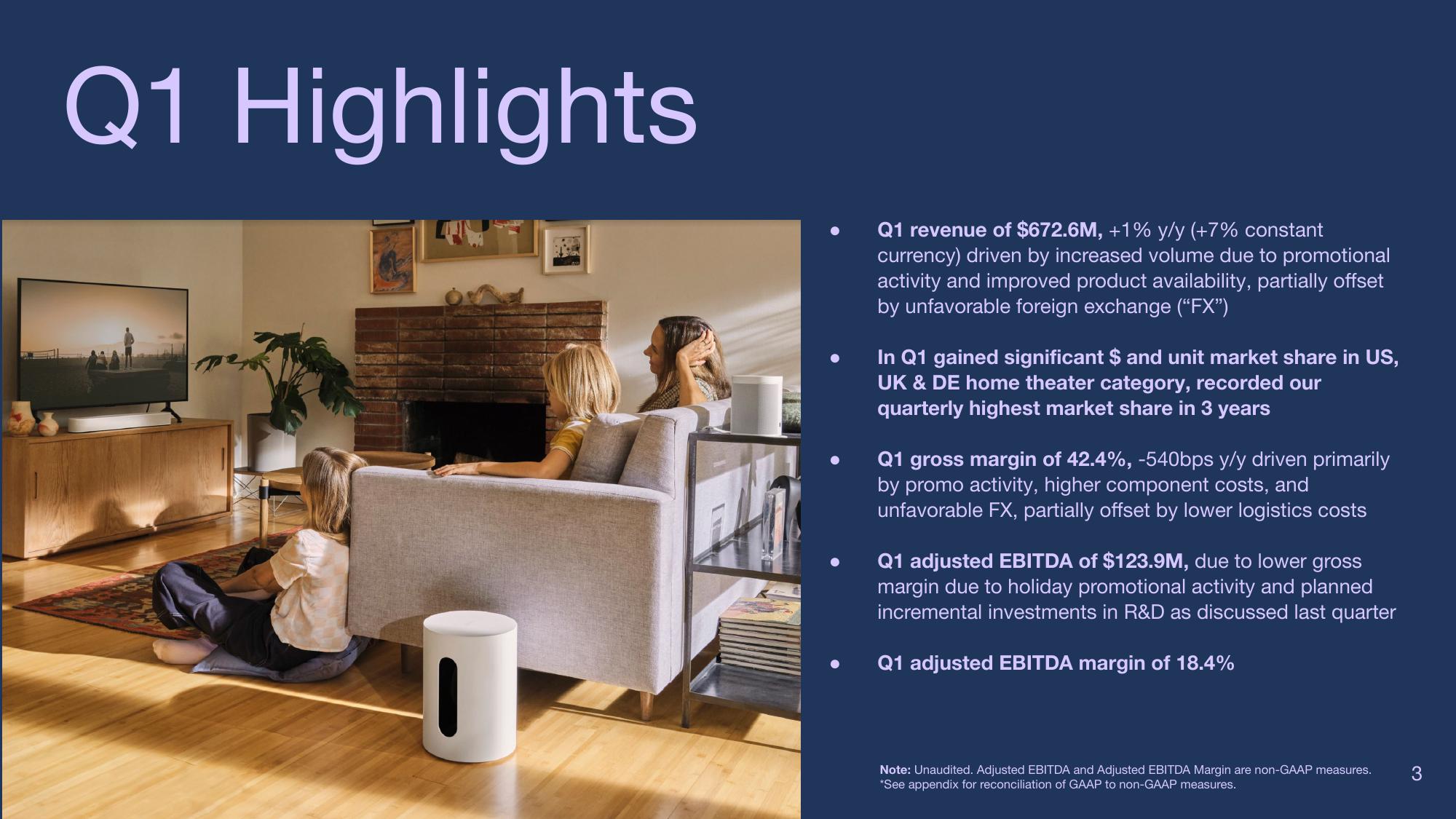 Sonos Results Presentation Deck slide image #3