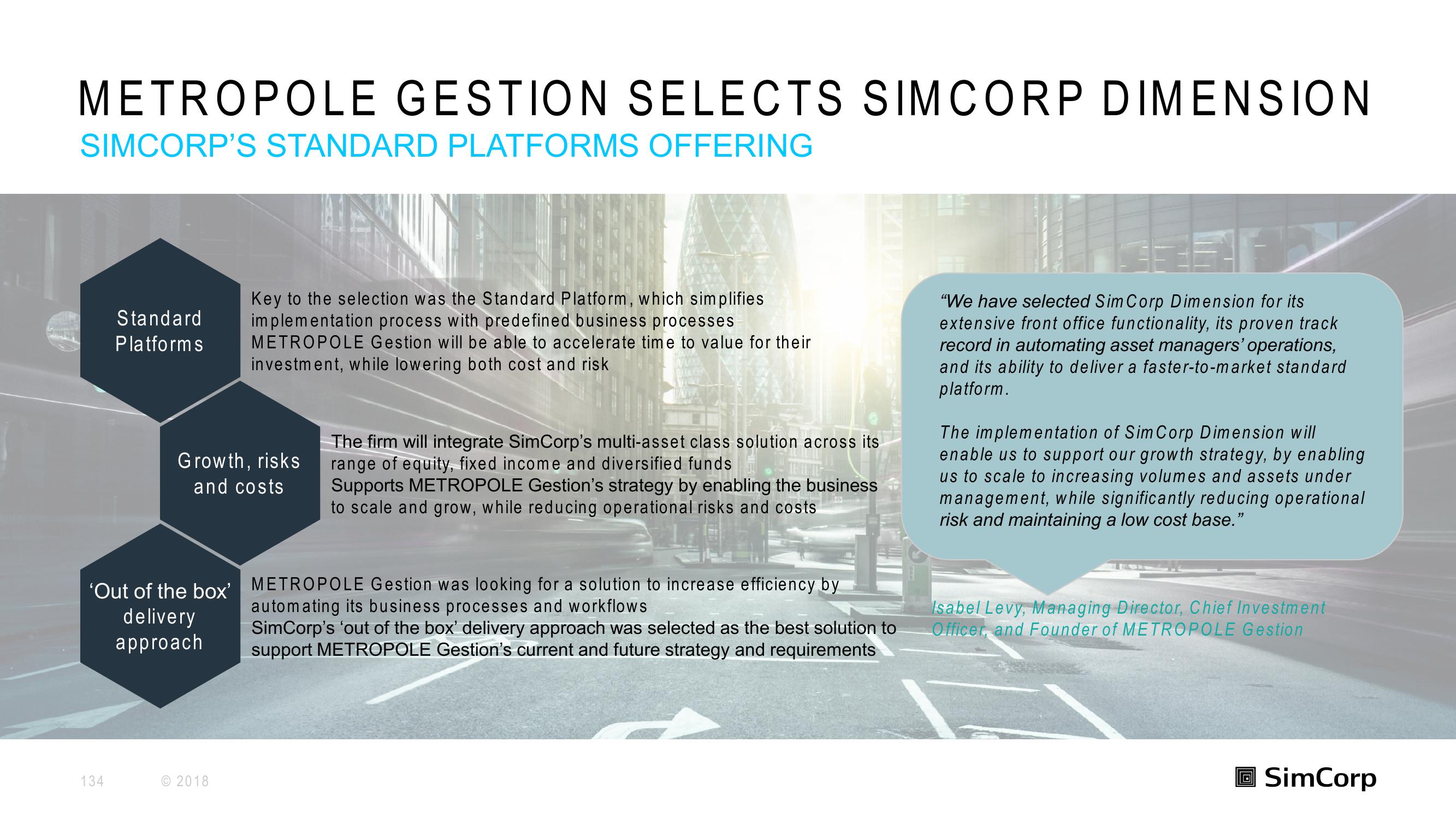 SimCorp Investor Day Presentation Deck slide image #134