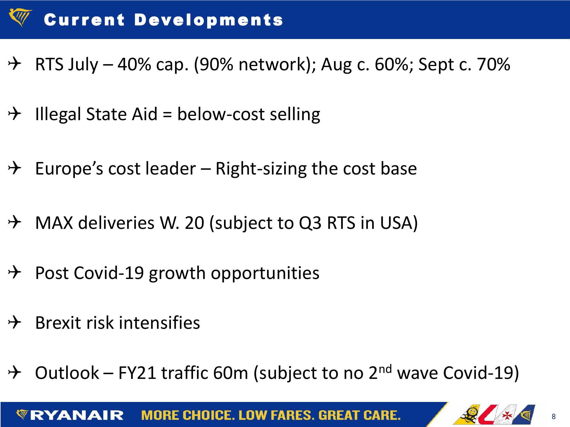 Ryanair FY21: Q1 Results slide image #8