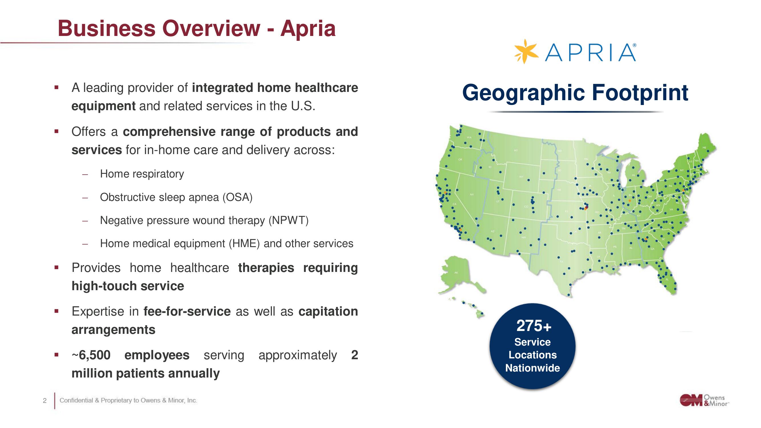 Owens&Minor Mergers and Acquisitions Presentation Deck slide image #3