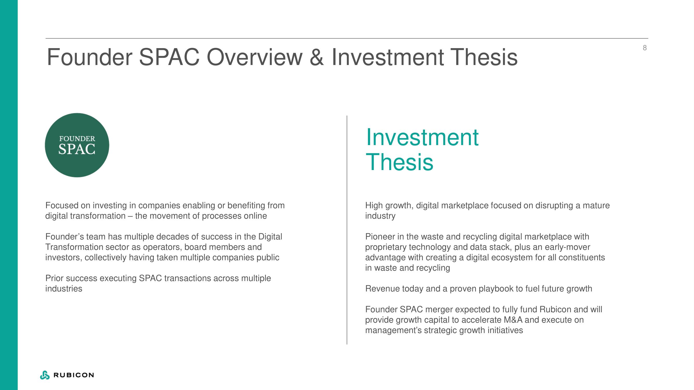 Rubicon Technologies SPAC Presentation Deck slide image #9