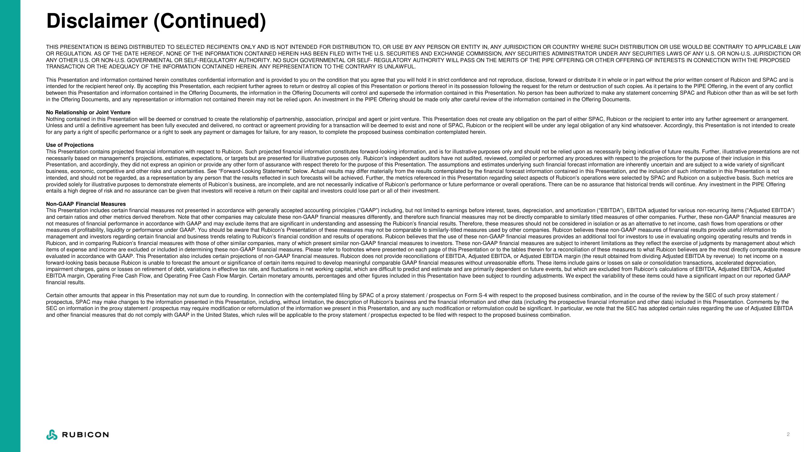 Rubicon Technologies SPAC Presentation Deck slide image #3